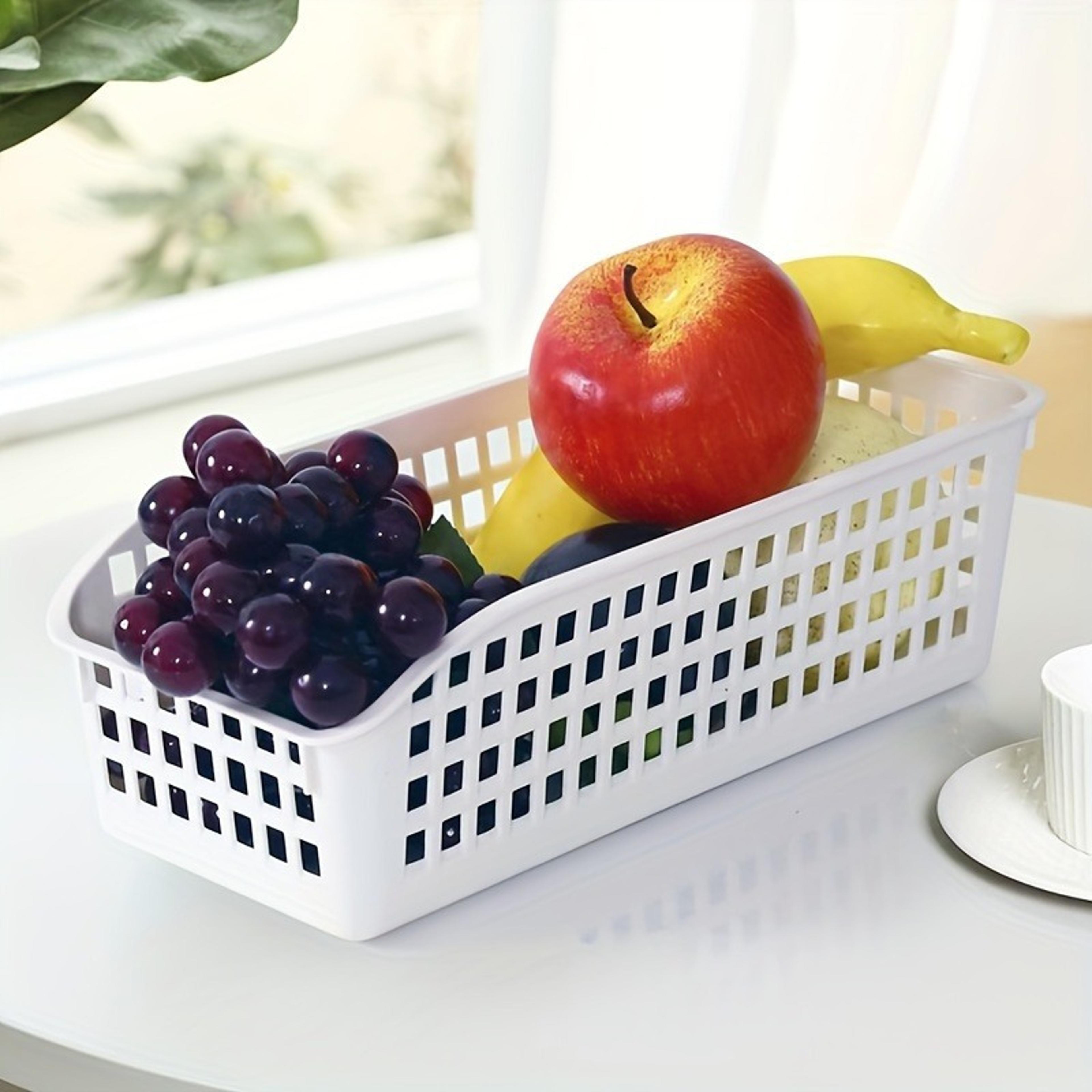 stackable storage basket set plastic storage organizer for home and family