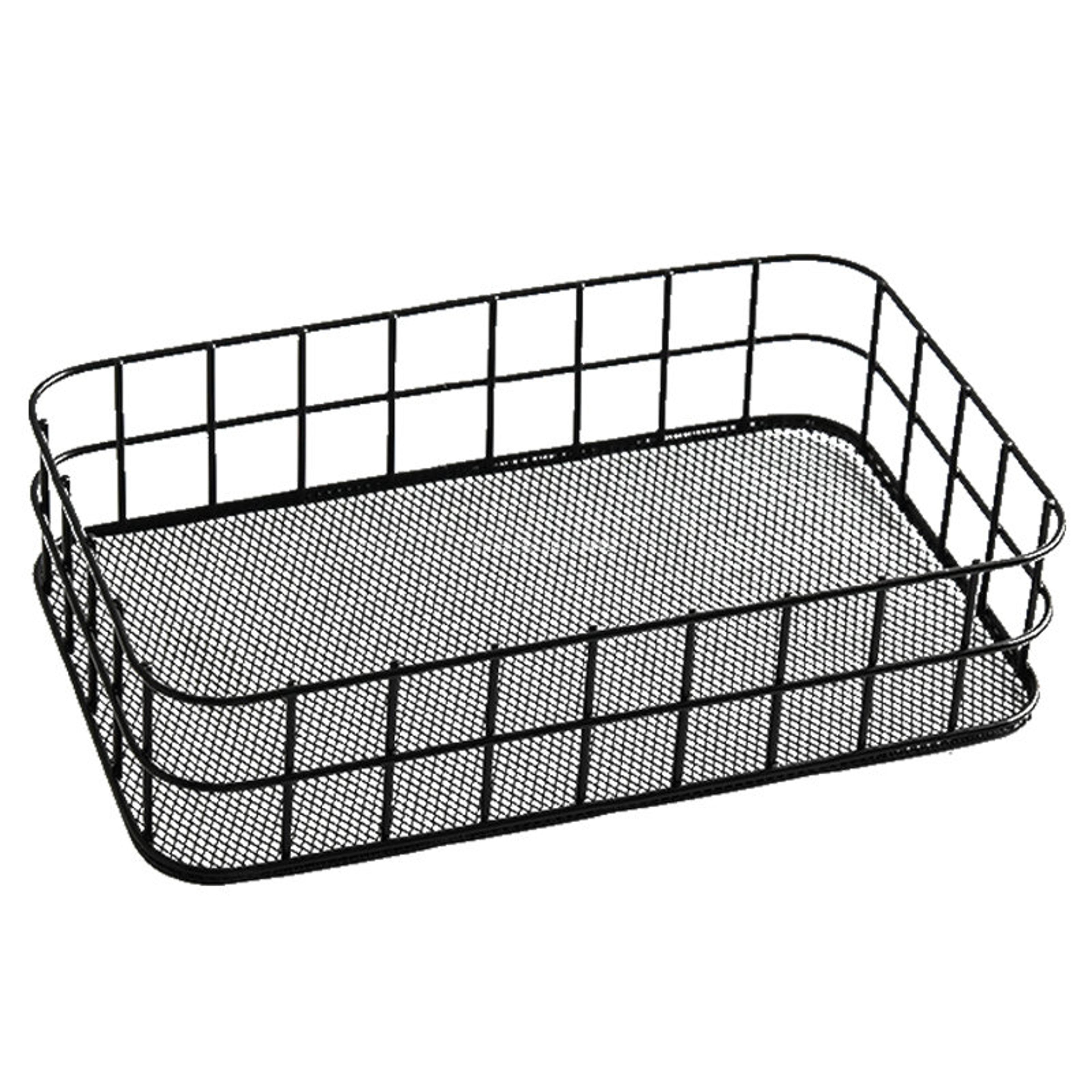 iron storage basket desktop organizer for home kitchen cosmetics and dorm room essentials