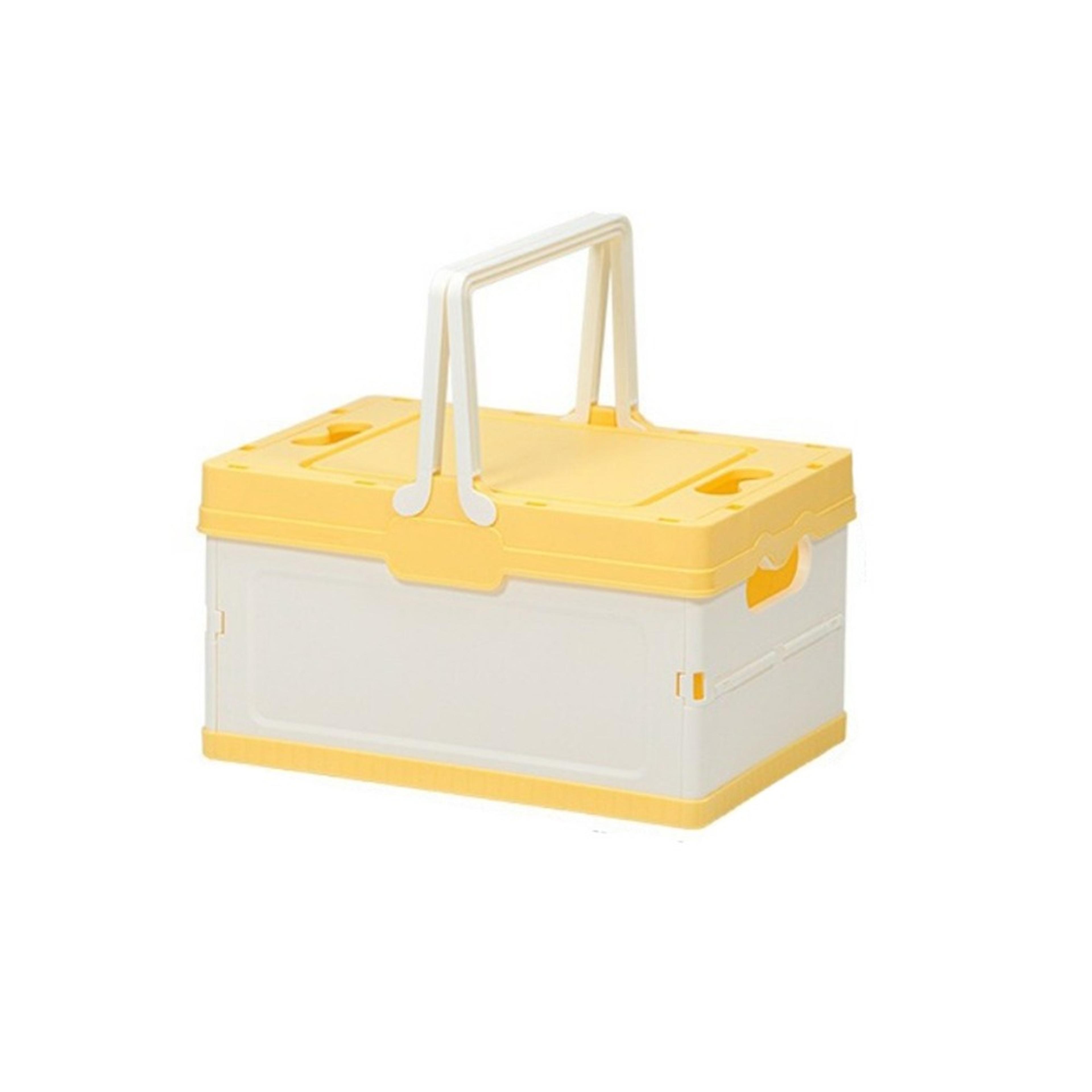 folding storage box space saving organizer portable car storage basket