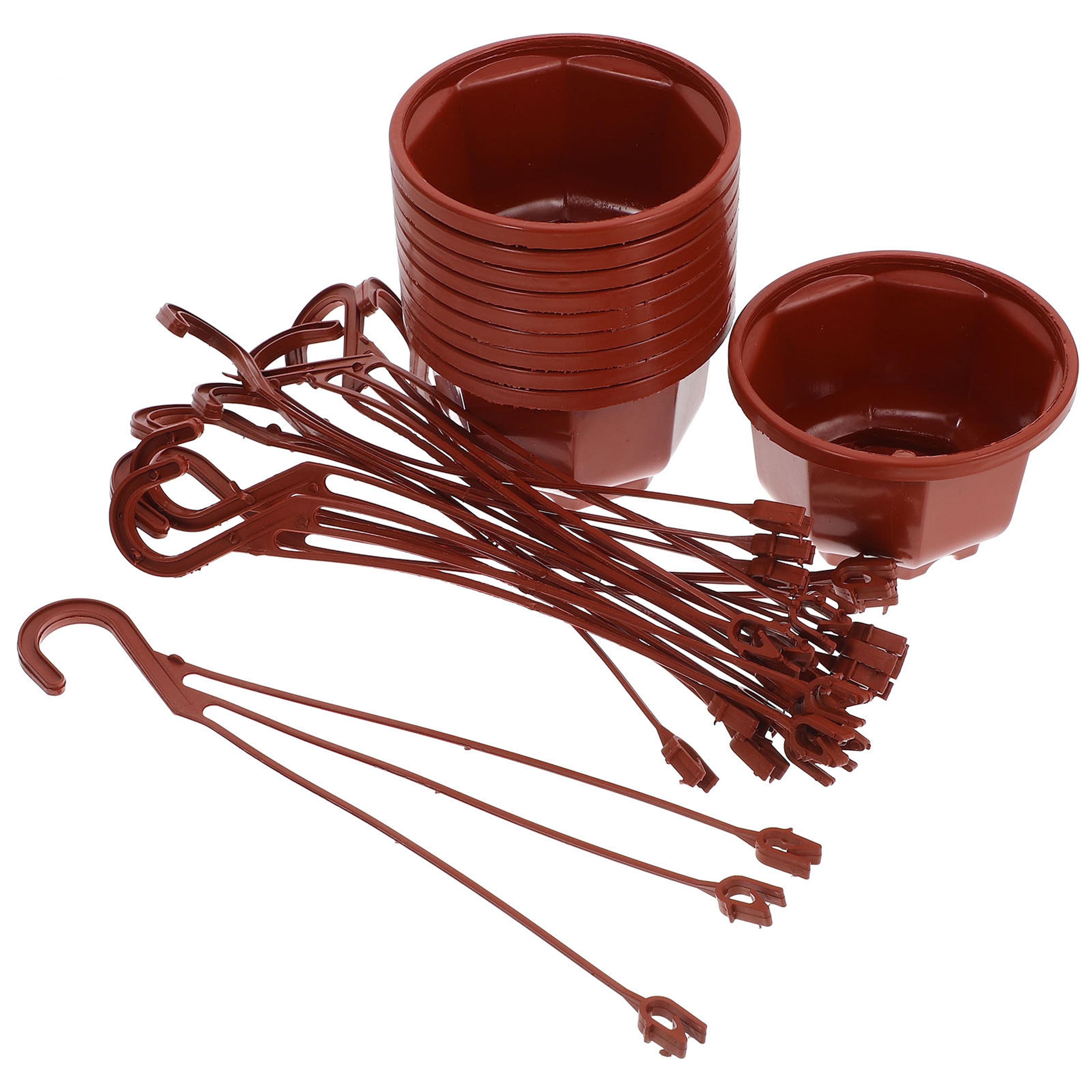 plastic hanging planters for indoor outdoor garden and balcony decor