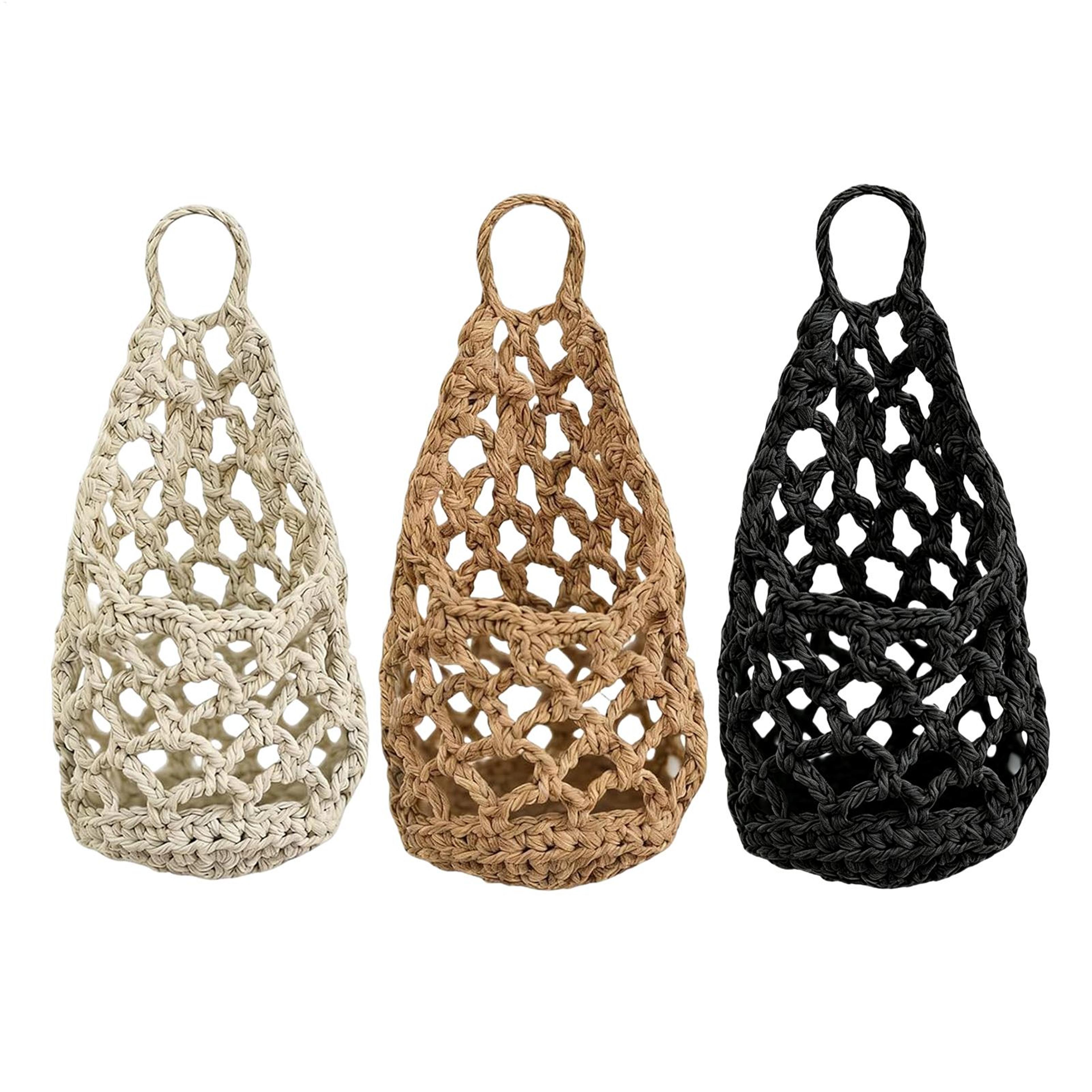 boho macrame plant hanger cotton rope hanging basket for indoor plants