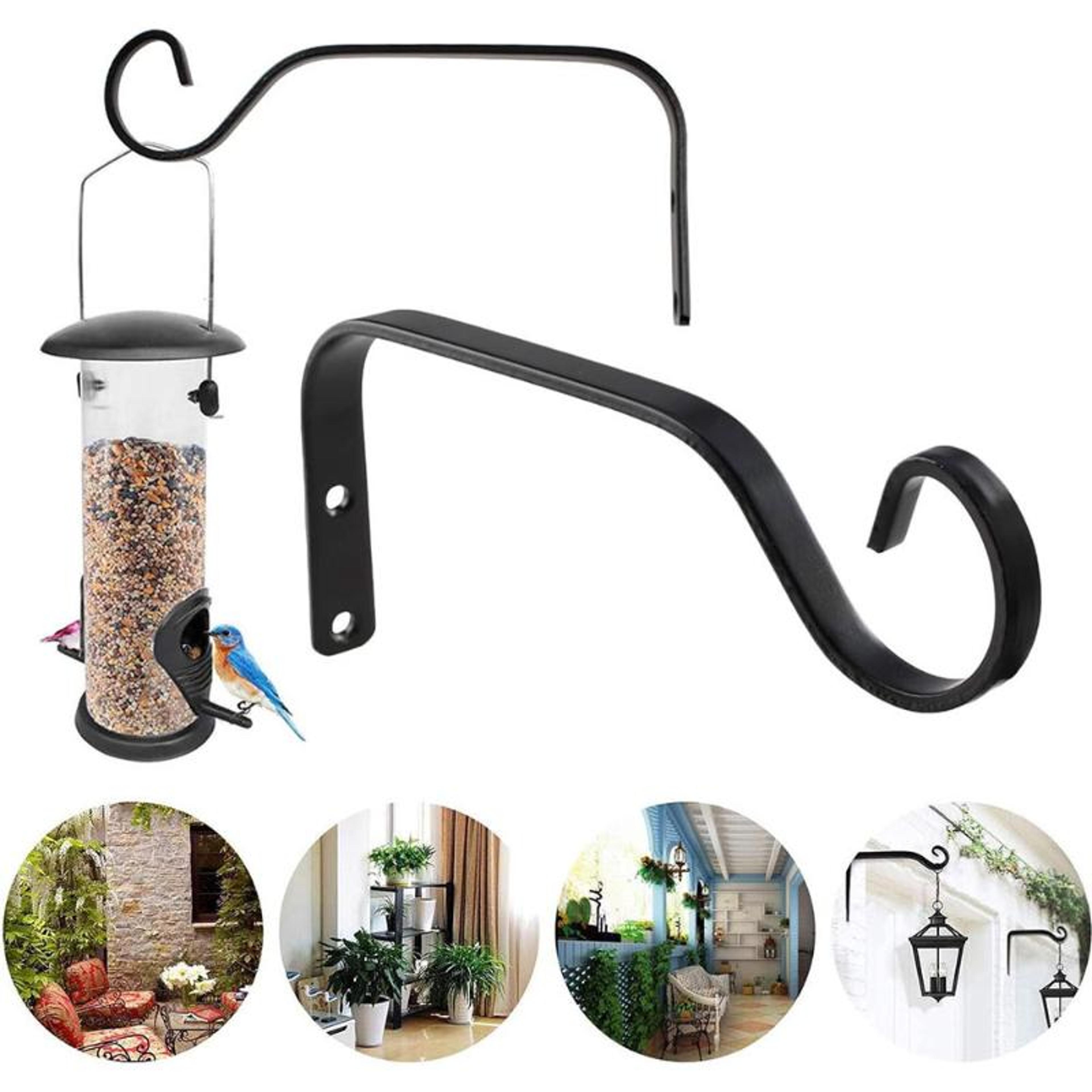 iron wall mounted plant hanger hook for hanging baskets and garden decor