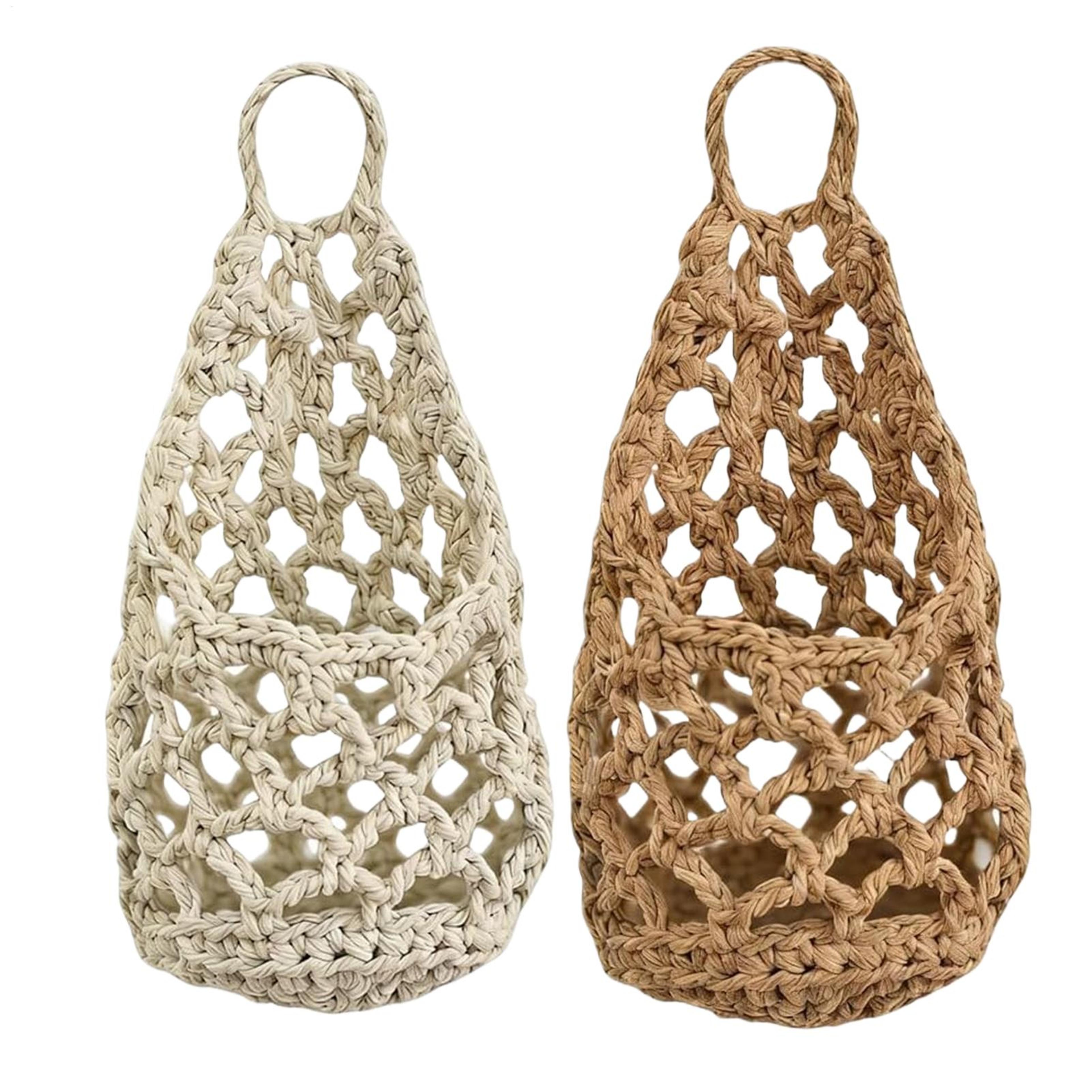 boho macrame plant hanger cotton rope hanging plant basket for succulents