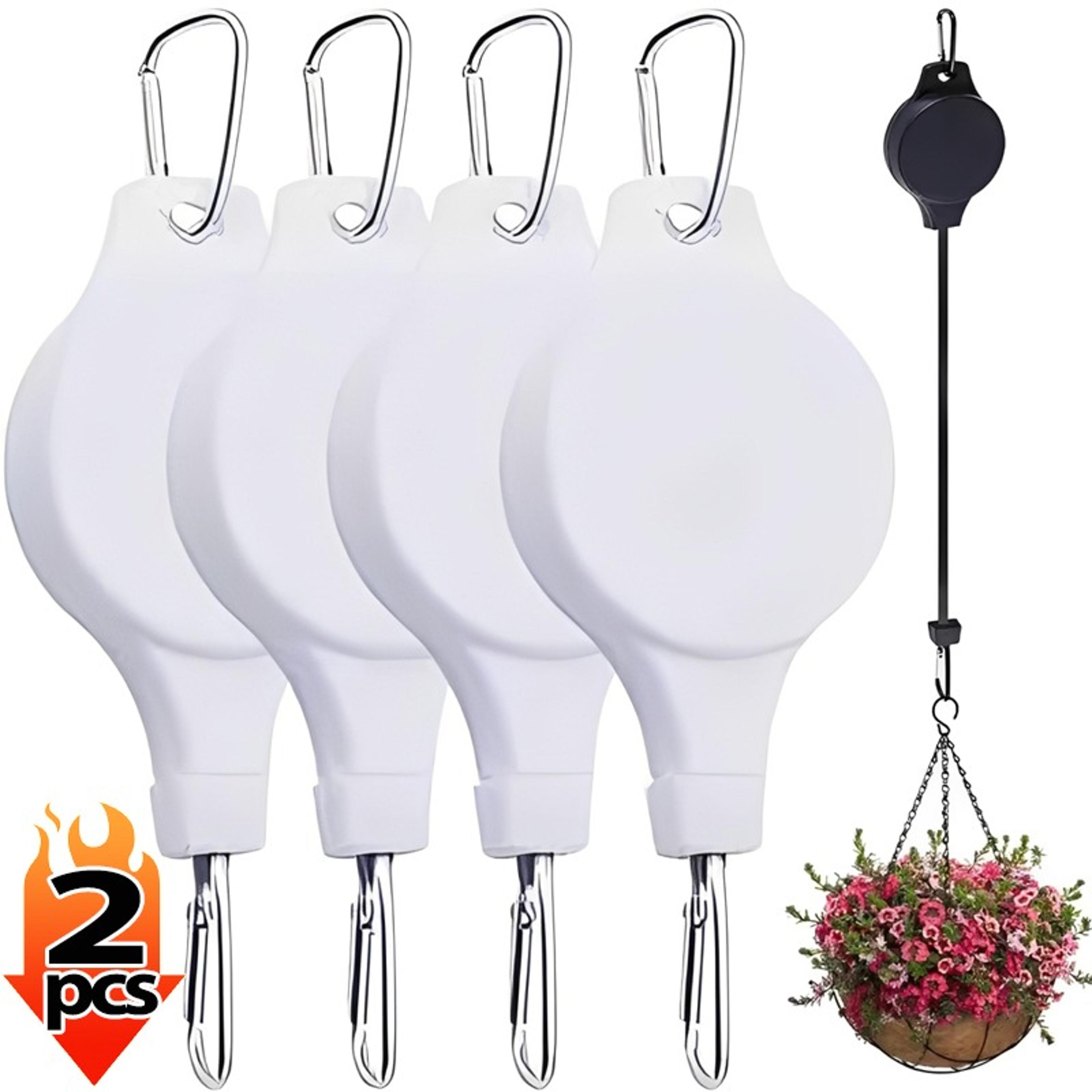 easyreach heavy duty retractable plant hanger adjustable plant pulley hook