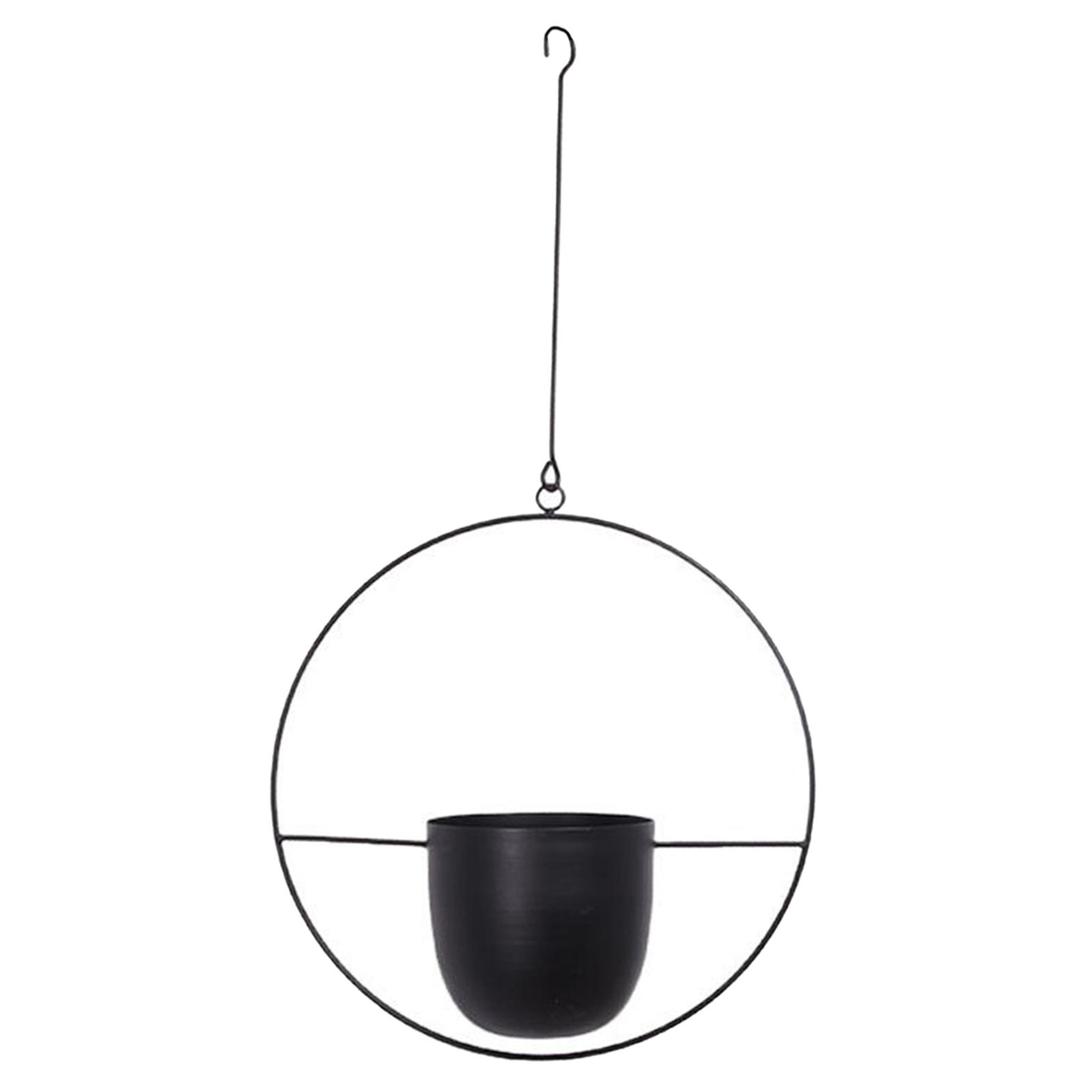 geometric wall hanging planter pot for indoor plants and modern home decor