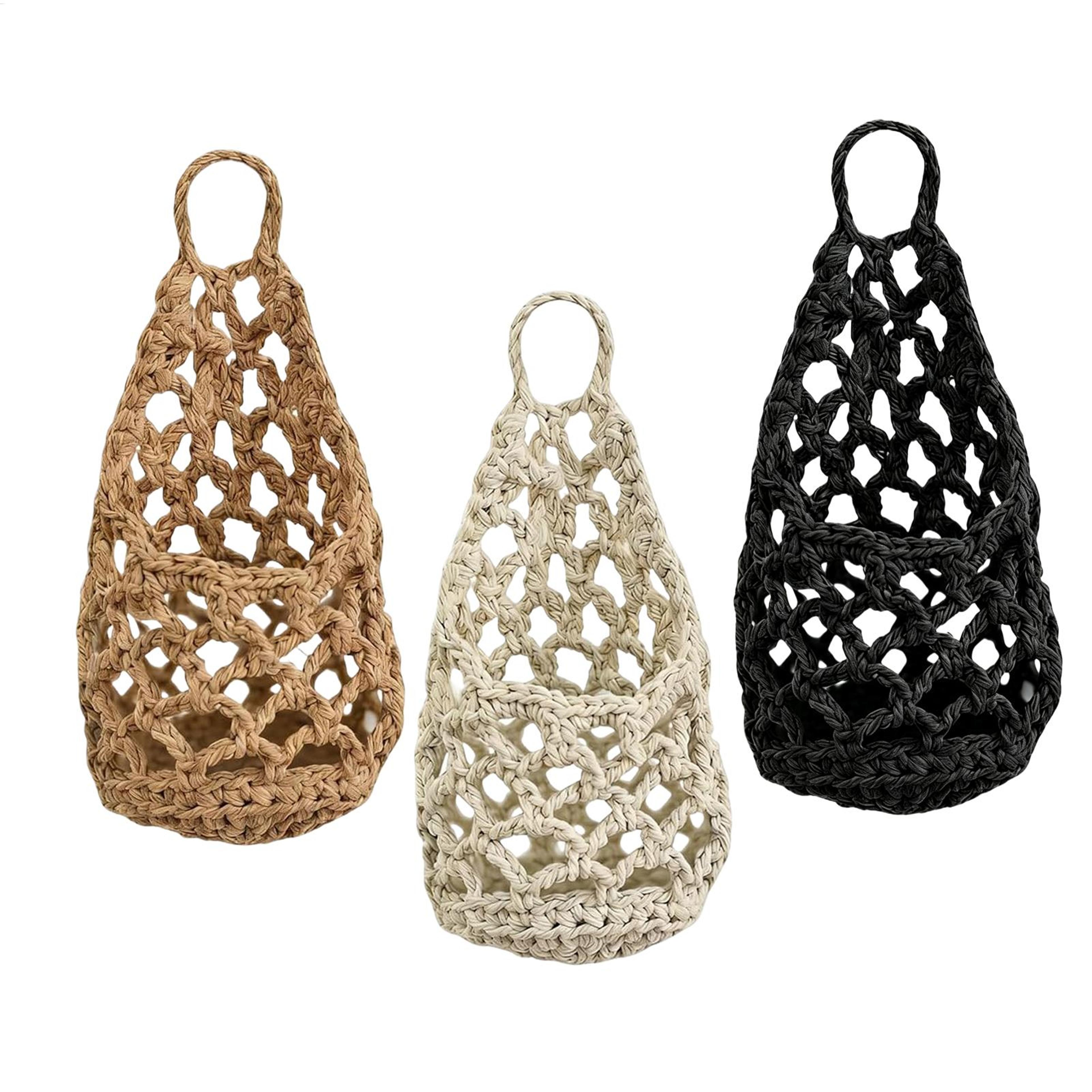 boho macrame plant hanger cotton rope hanging planter basket for home decor