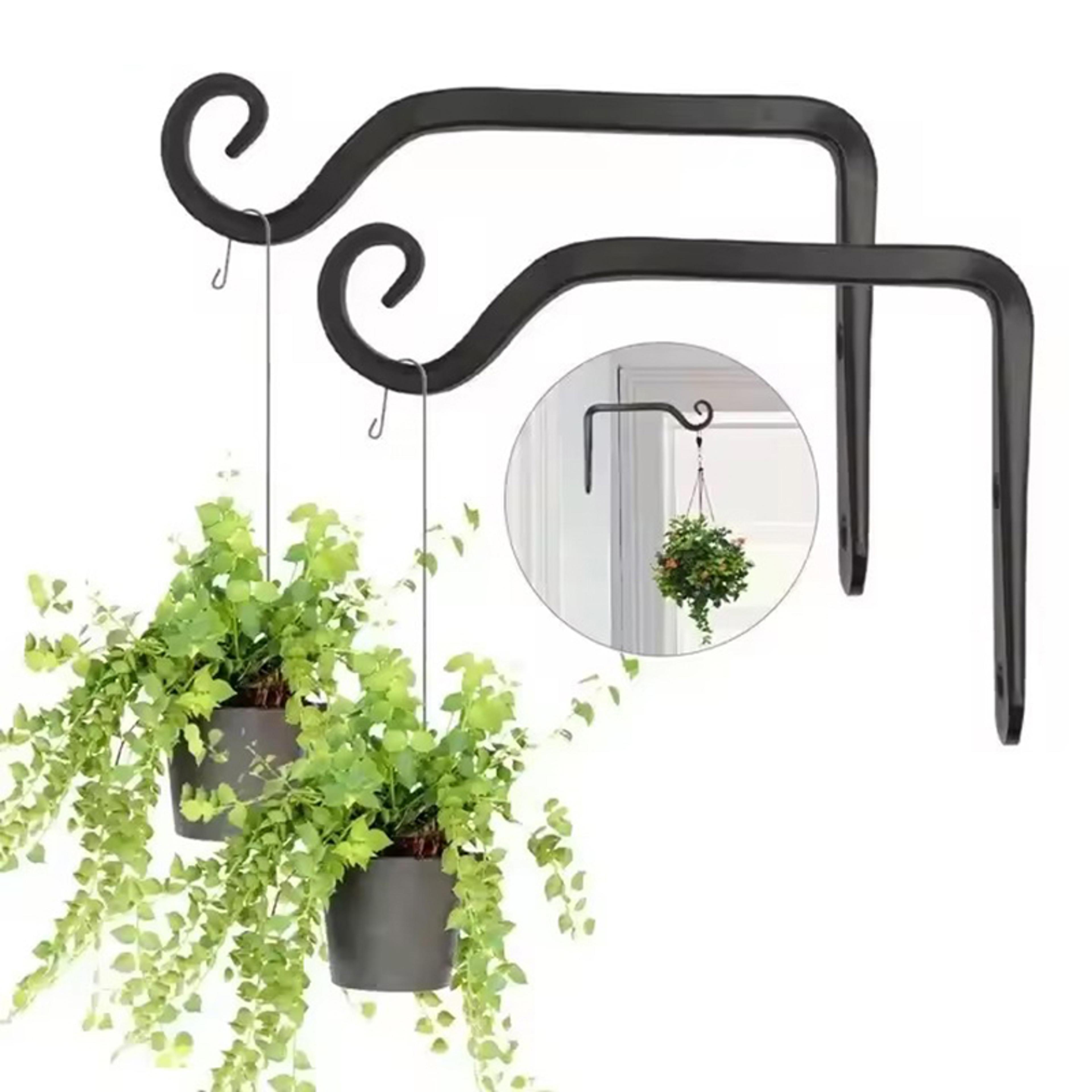 wall hanging planter iron plant holder for indoor outdoor garden decor