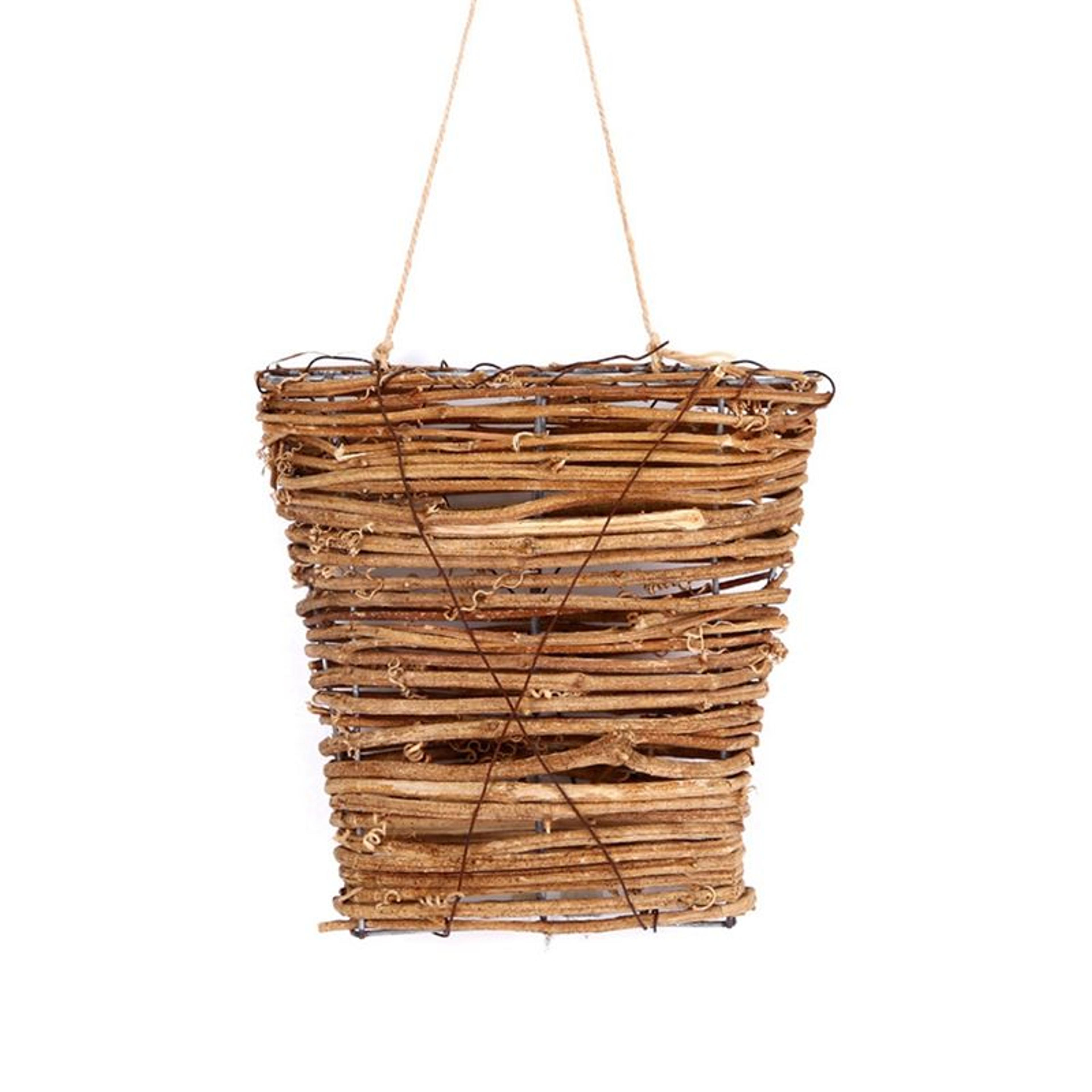 door decoration flower basket rattan hanging ornament for home decor