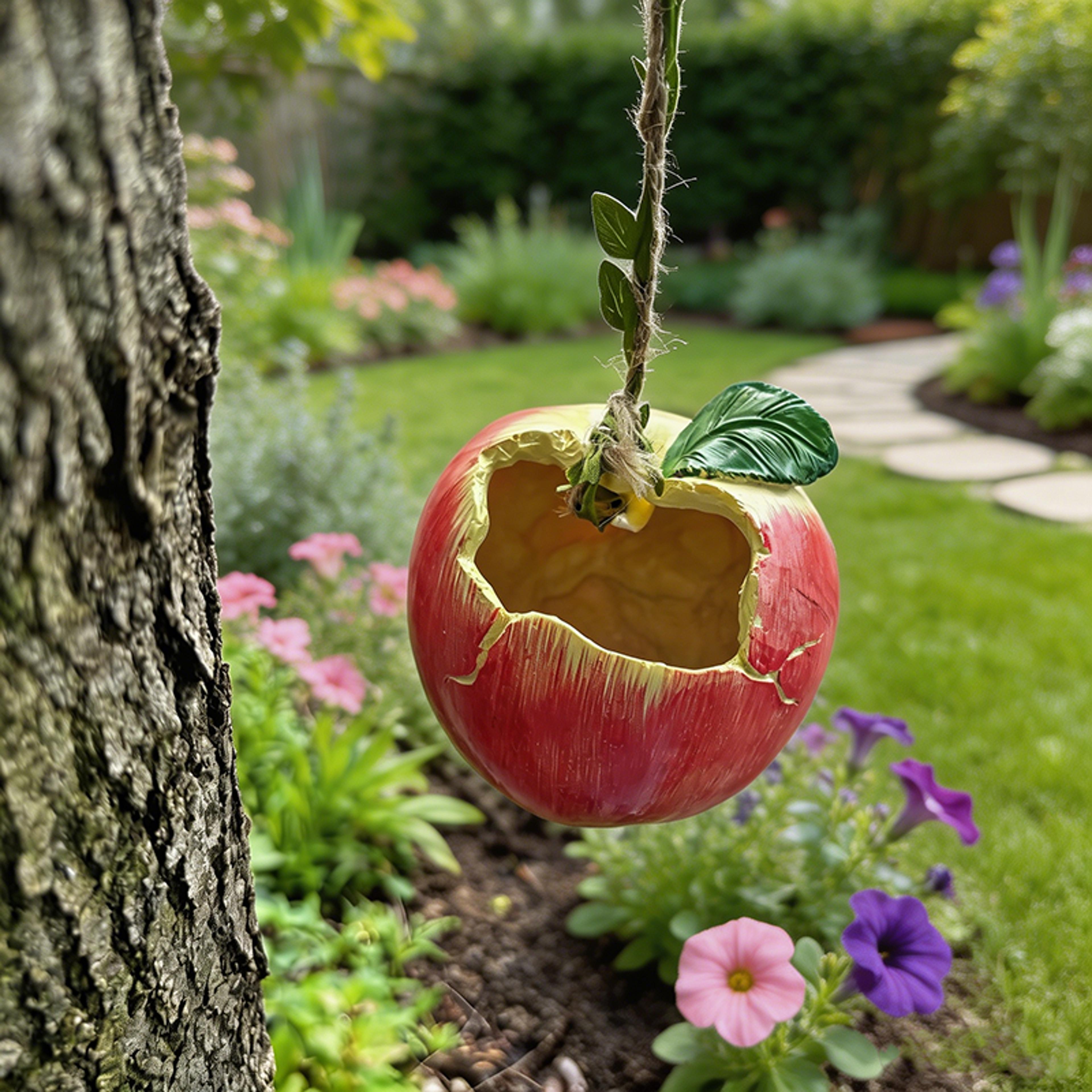 resin fruit hanging planter apple orange shape for succulents and home decor