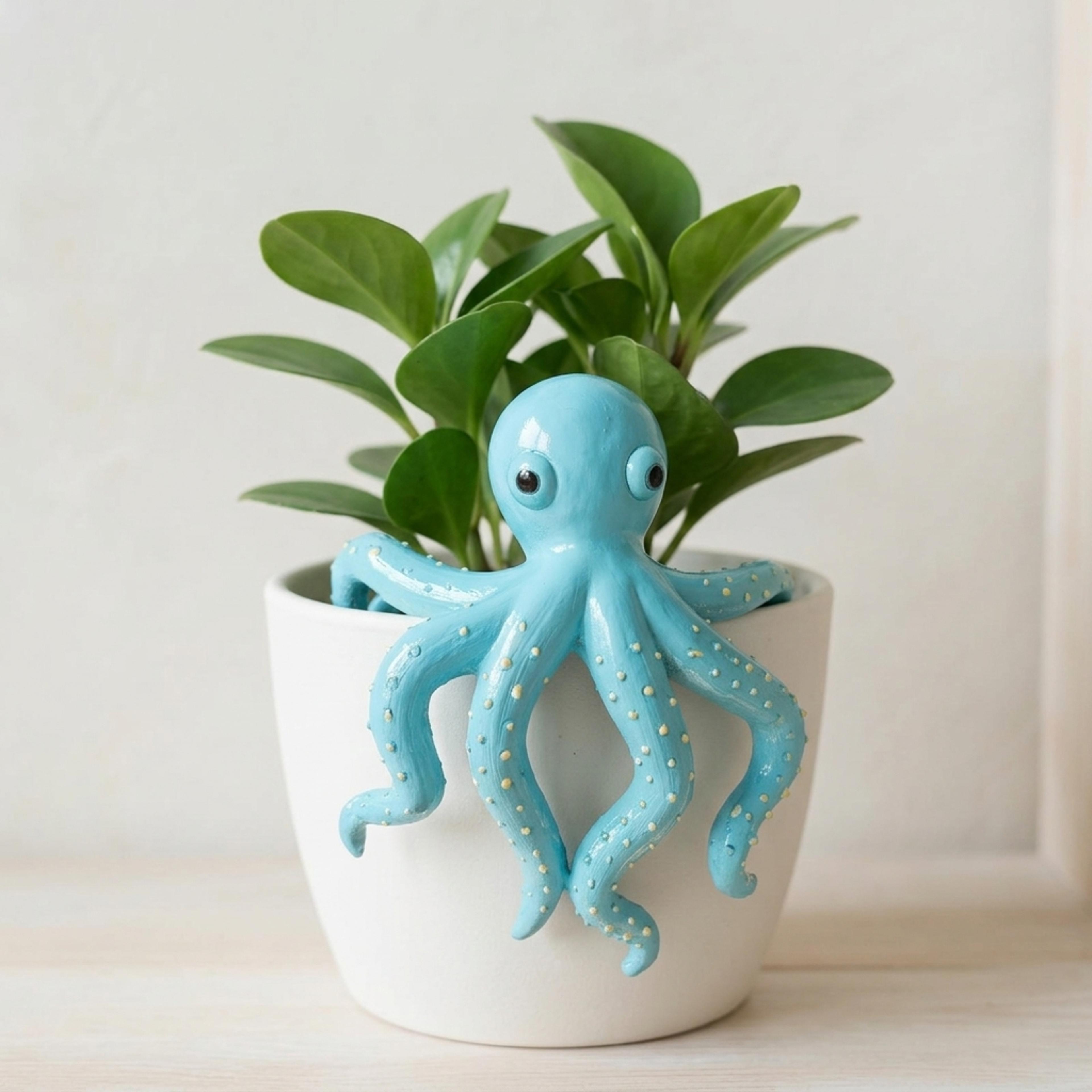 resin octopus pot hanger ocean theme garden balcony decor