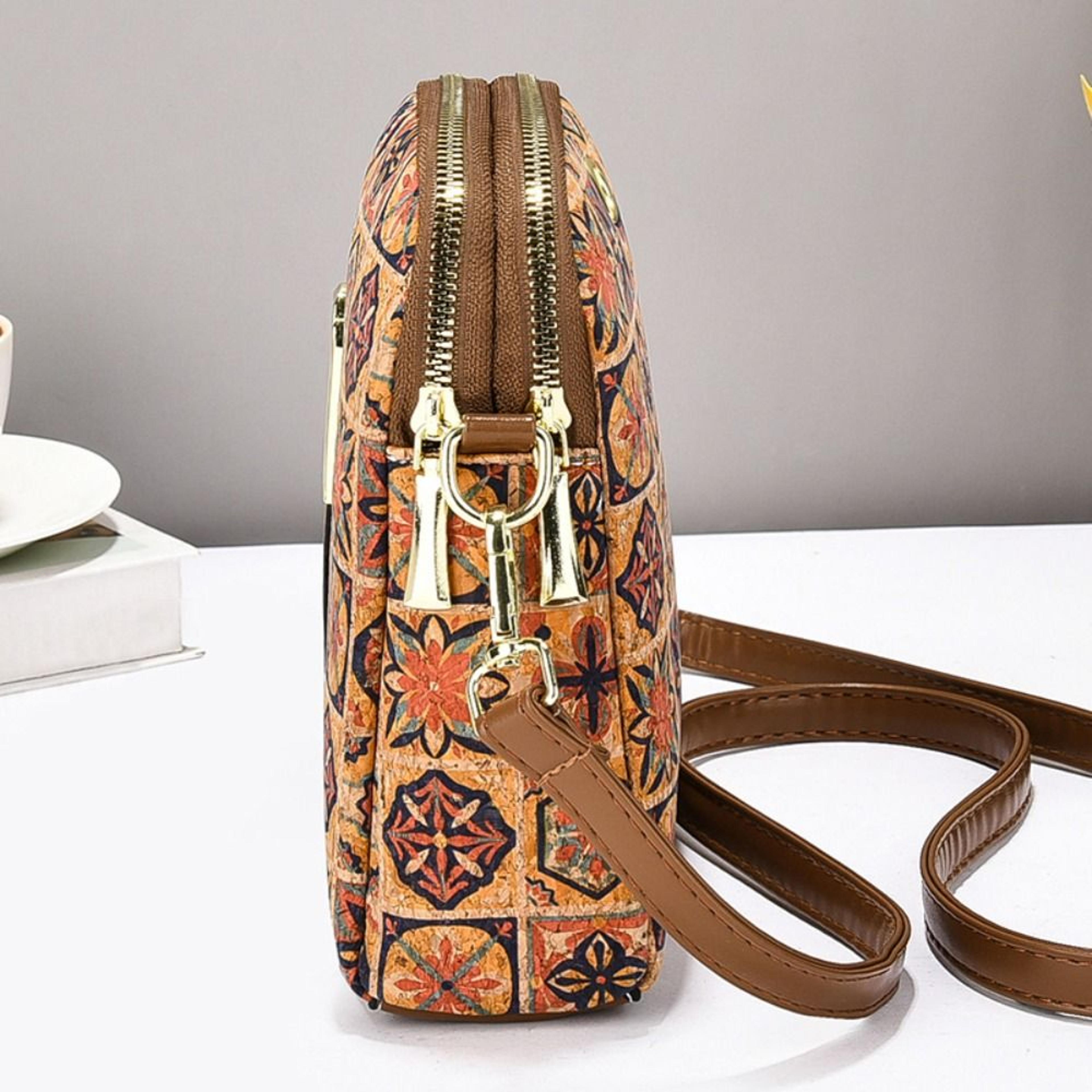 printed phone crossbody bag for women pu leather shoulder purse
