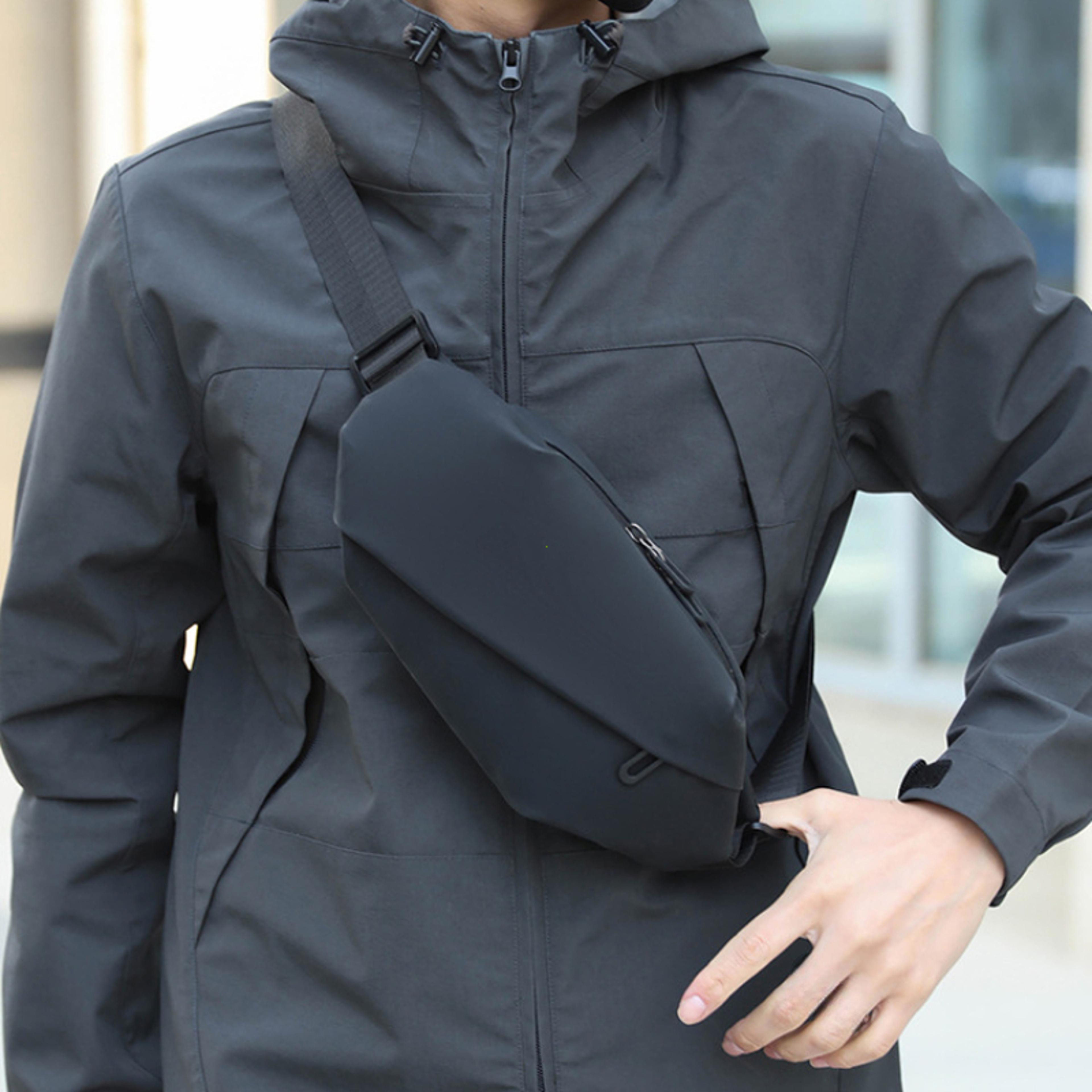 minimalist waterproof running waist bag for men sports crossbody belt pack