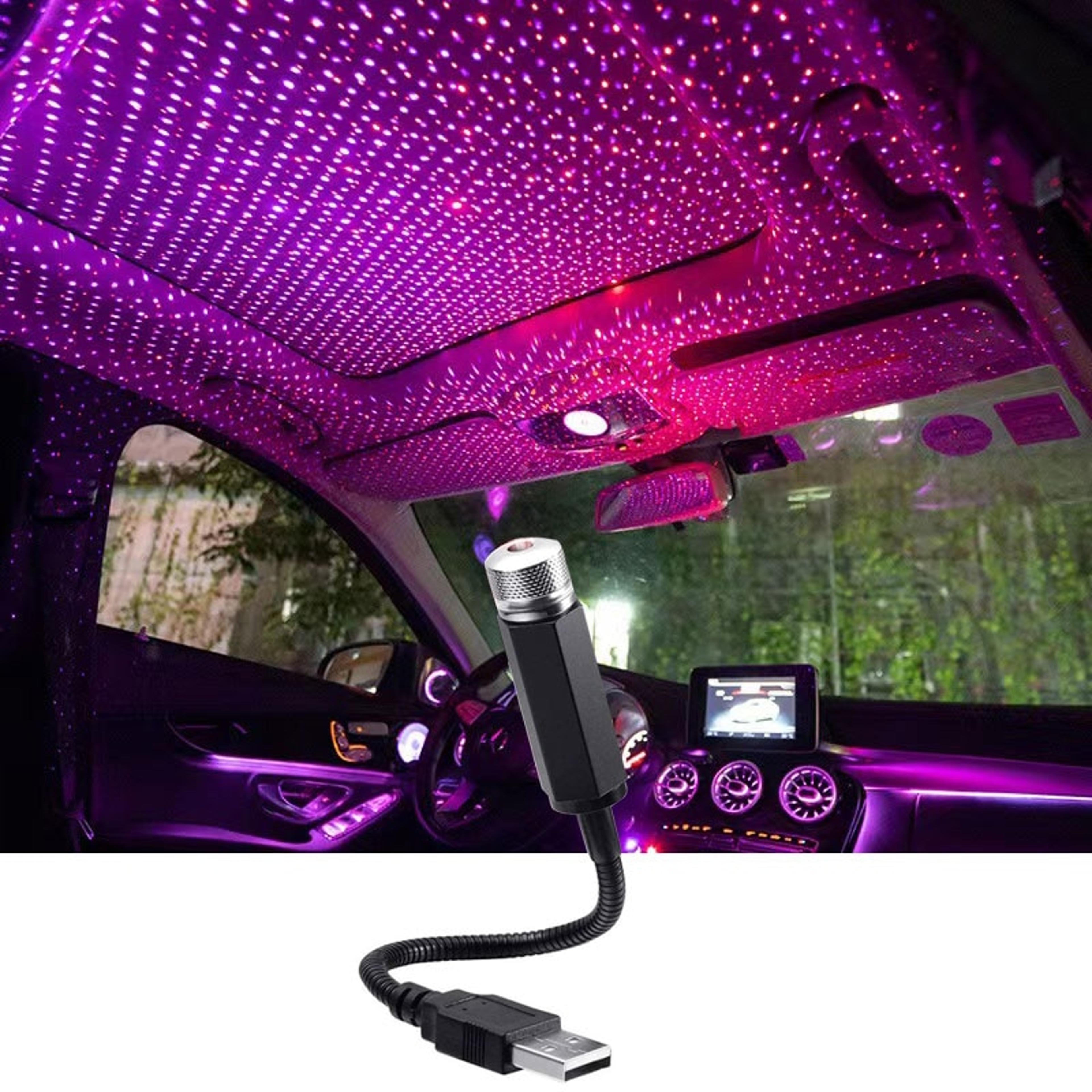 led starry sky lamp galaxy projector car roof light for room decor