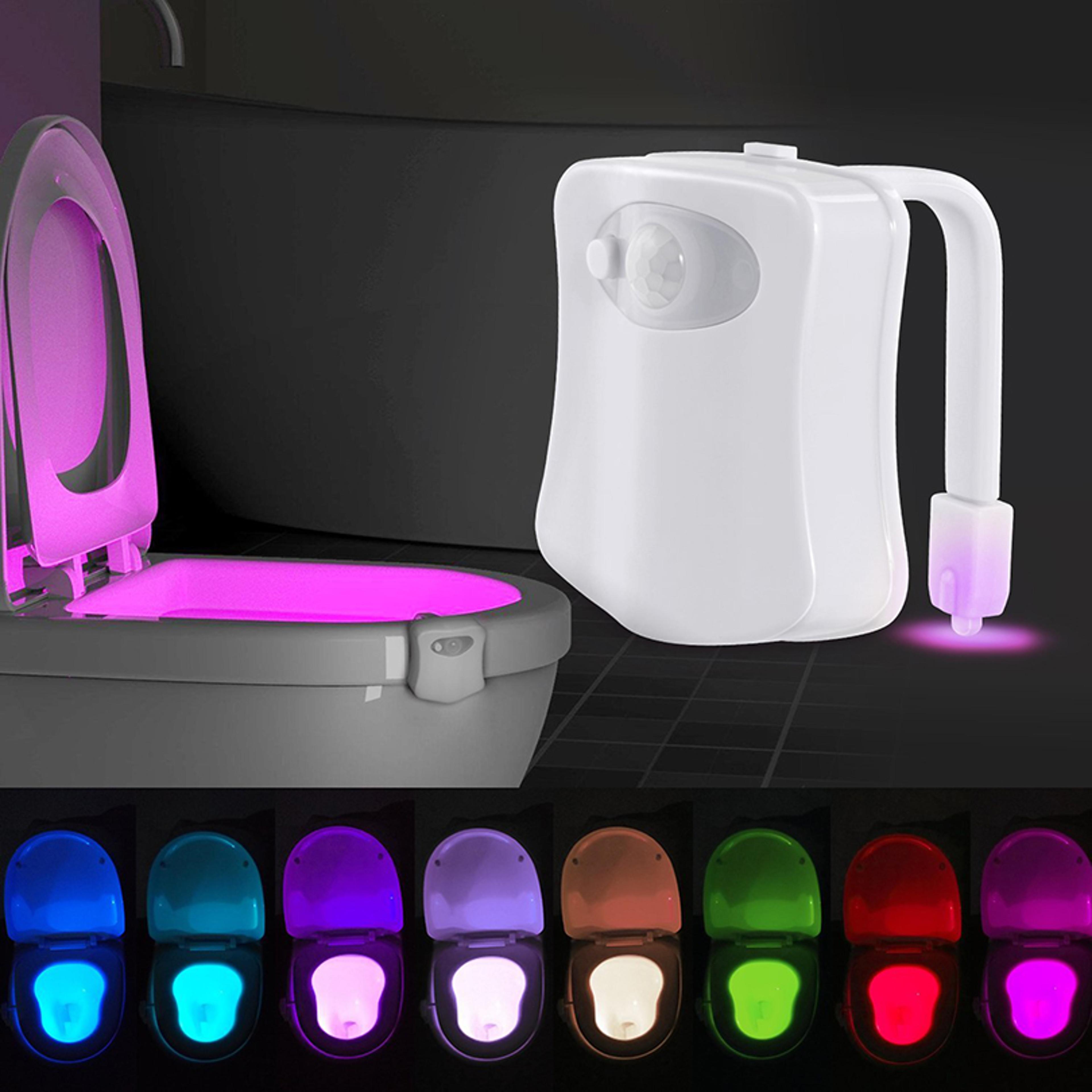 motion sensor toilet night light color led bathroom bowl lamp