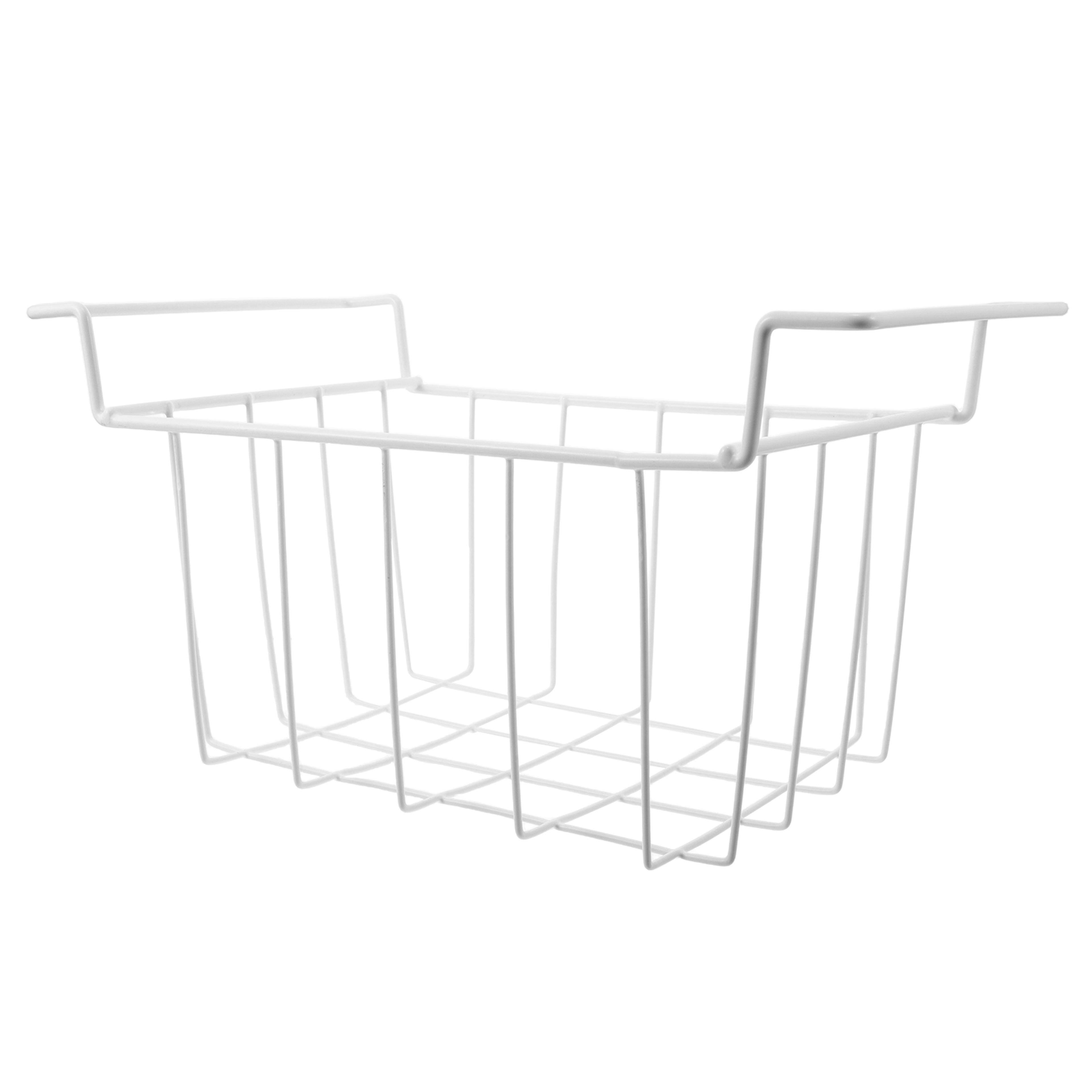 chest freezer organizer hanging wire basket with handles for food storage