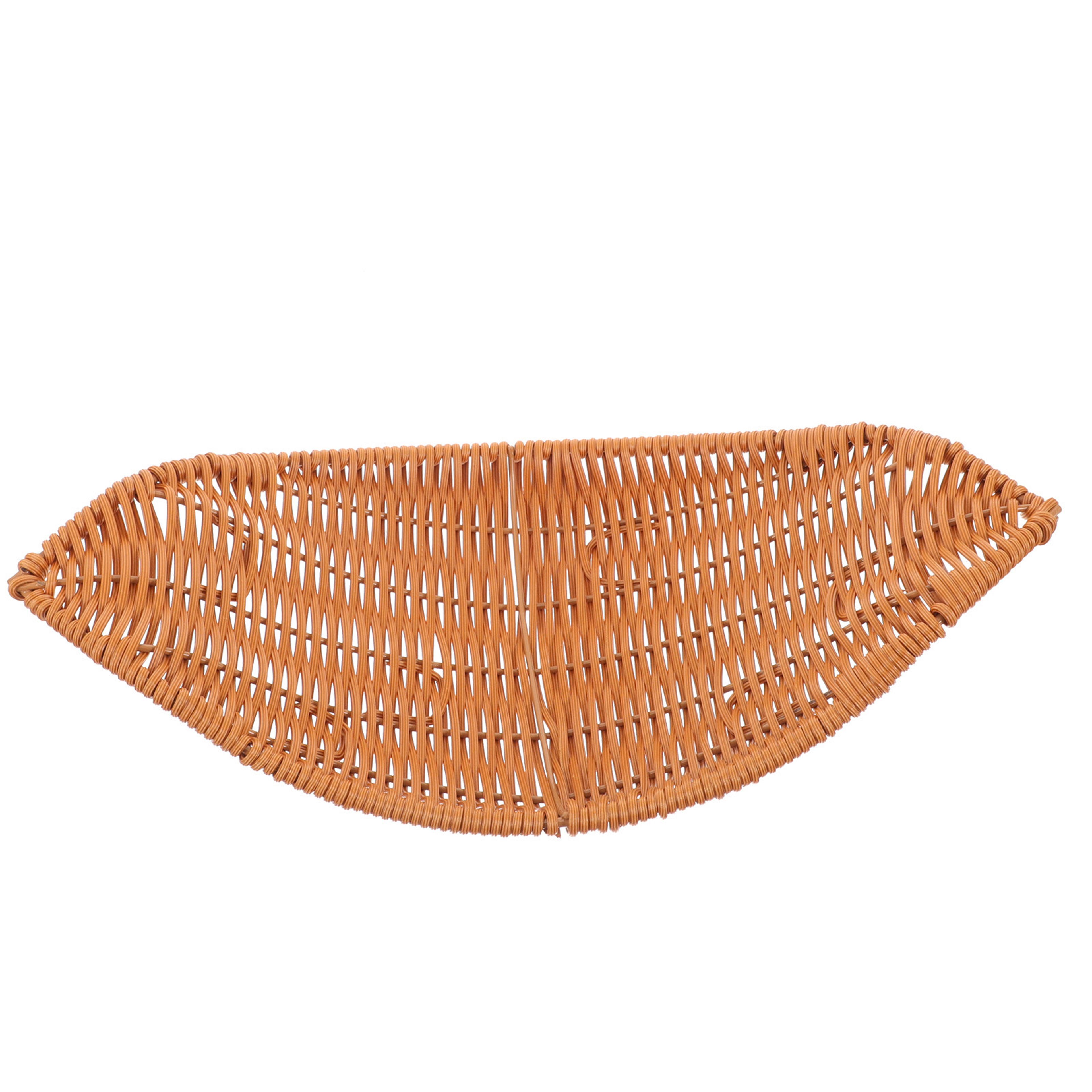 woven storage basket small rattan style organizer for home desk bathroom decor