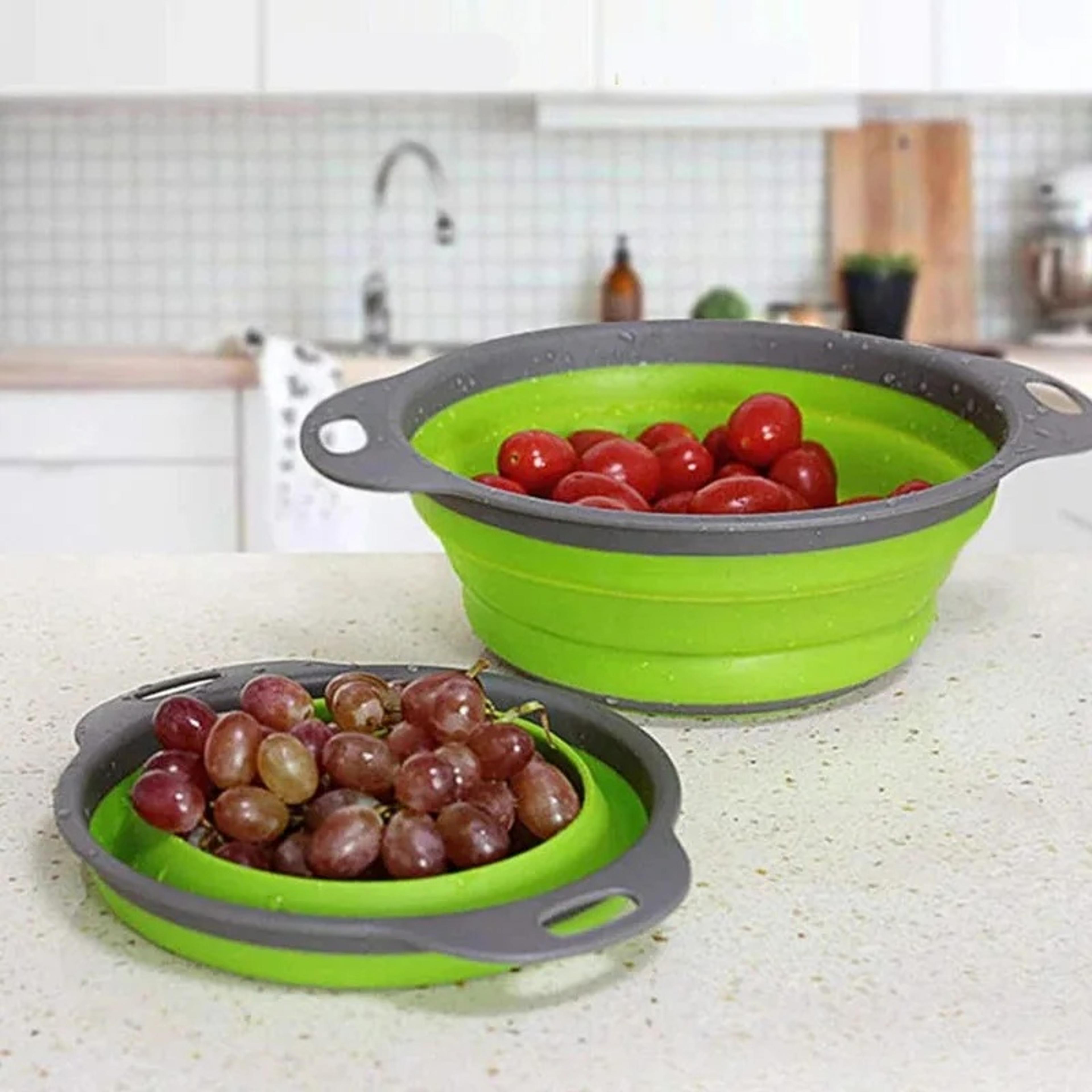 foldable drain basket kitchen strainer basket for rice fruits and vegetables washing storage