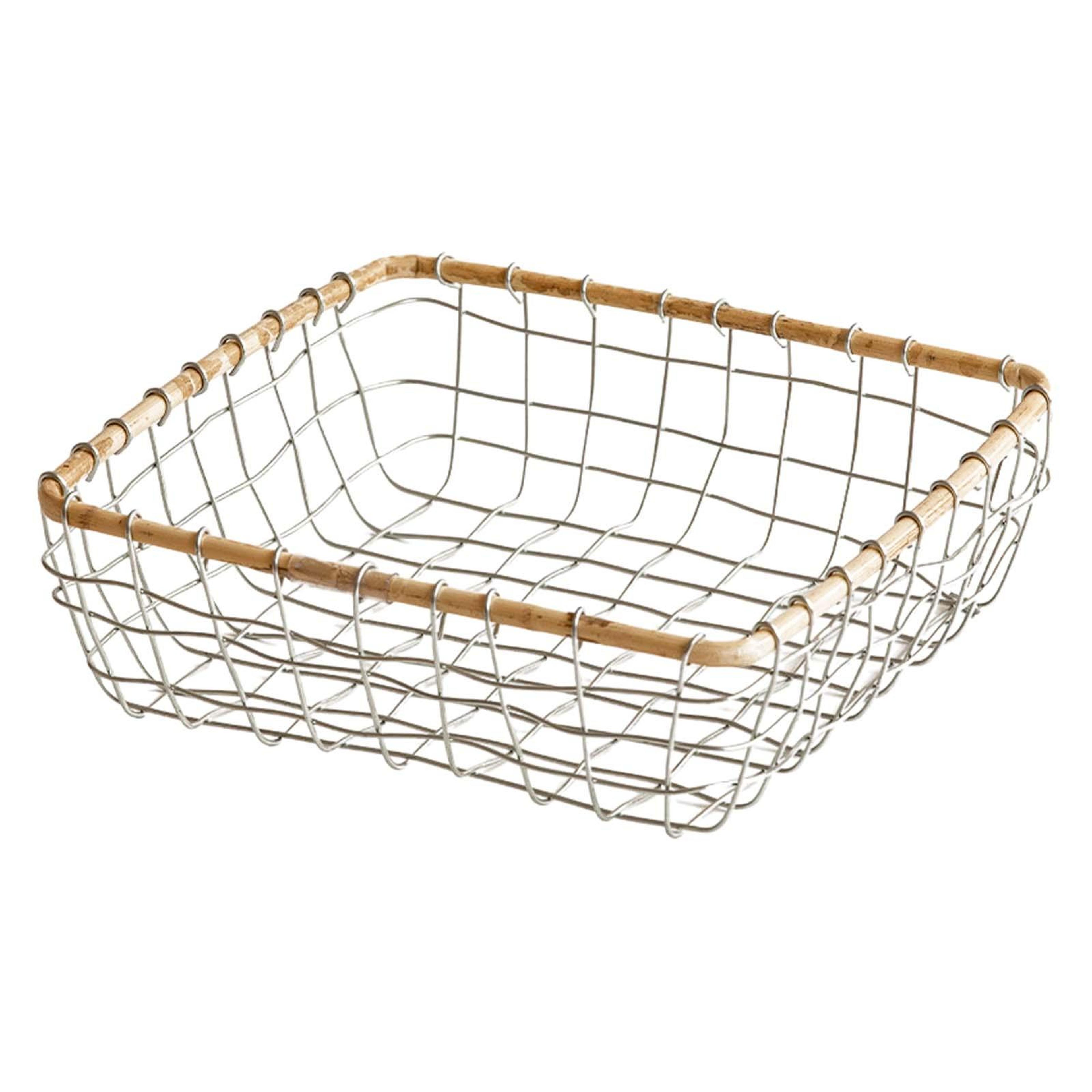 kitchen vegetable fruit basket wire storage basket for eggs bread and produce