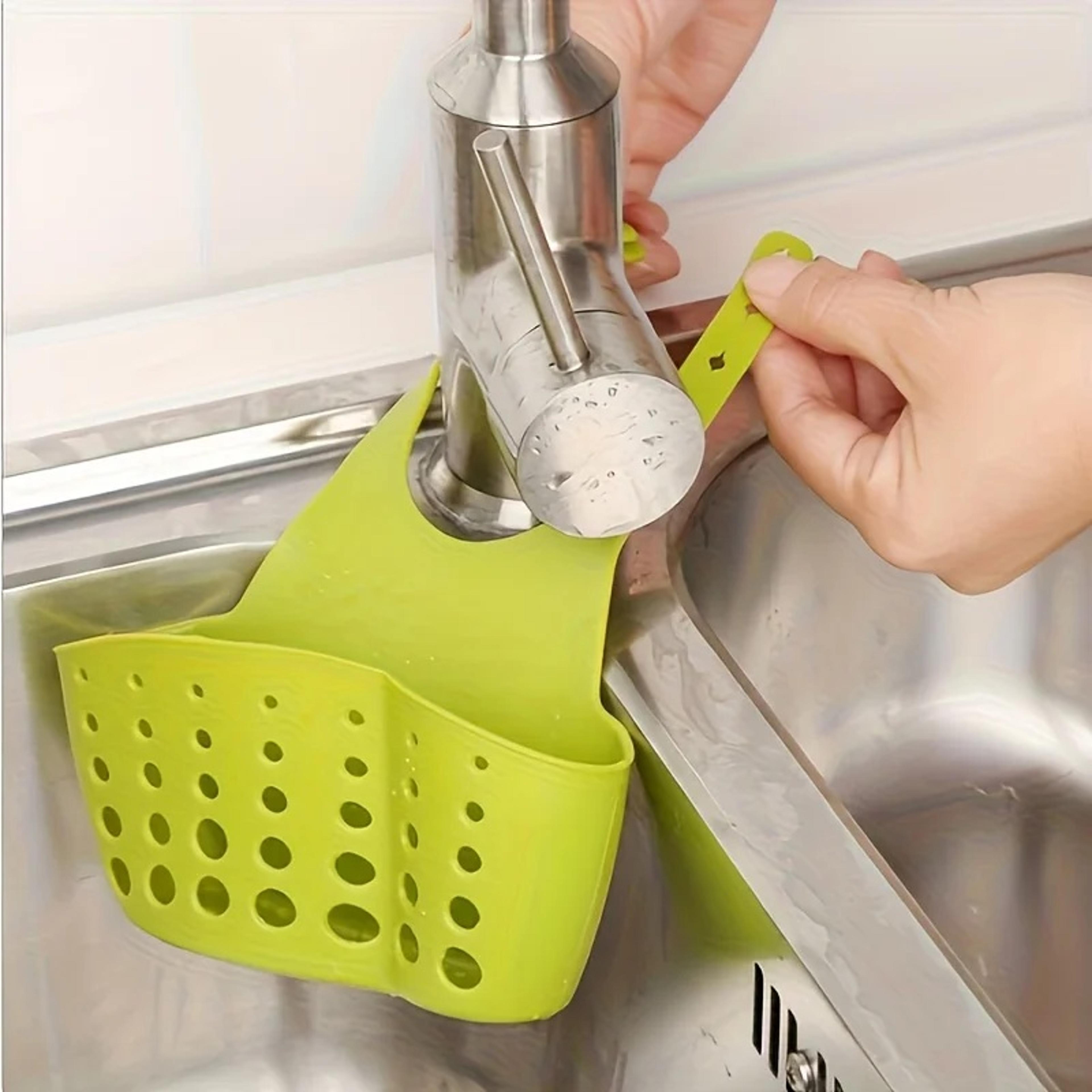 plastic sink drain basket sponge holder kitchen sink organizer
