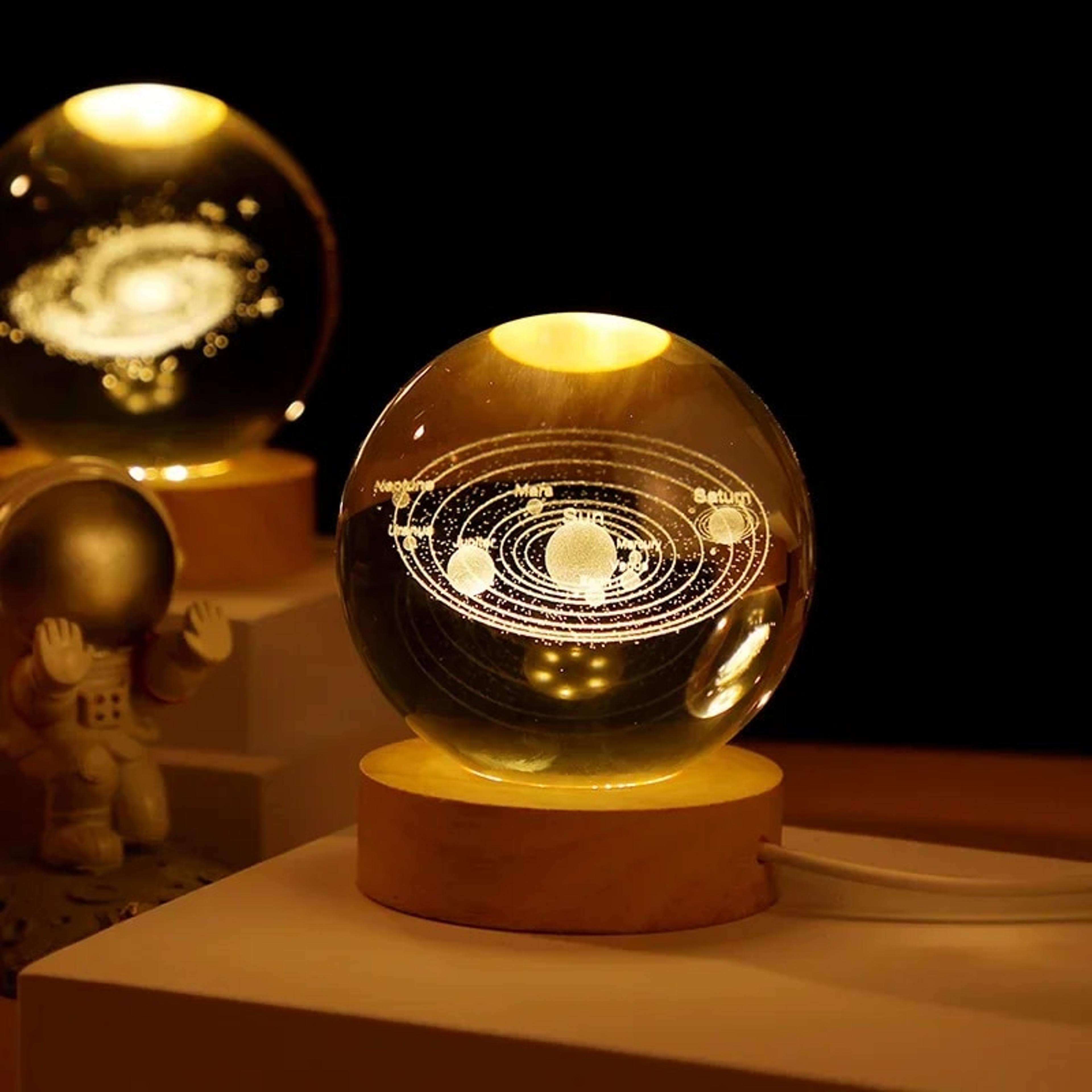 galaxy crystal ball lamp moon lamp usb led night light for home decor
