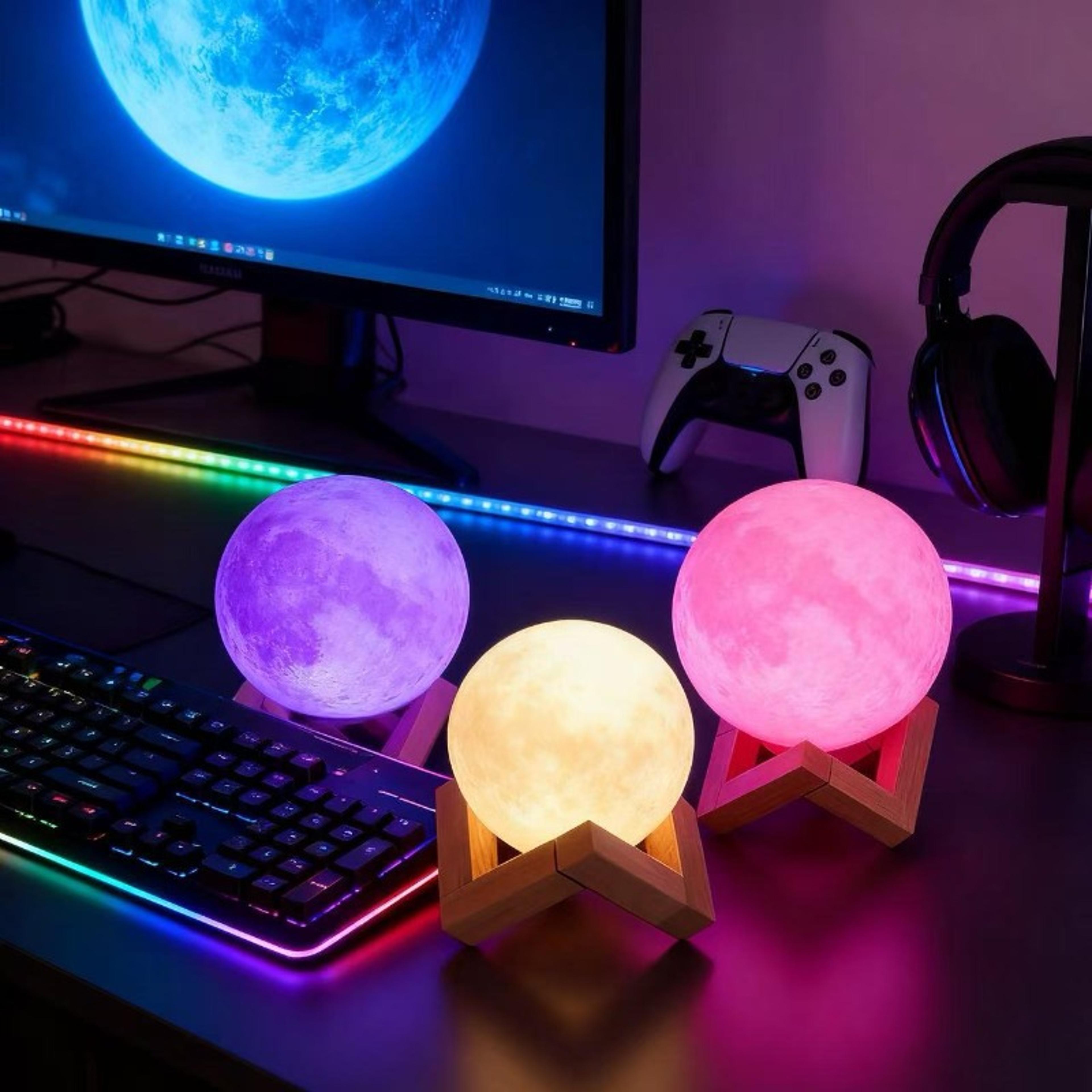 usb powered moon light starry sky led night light for bedroom kids gift