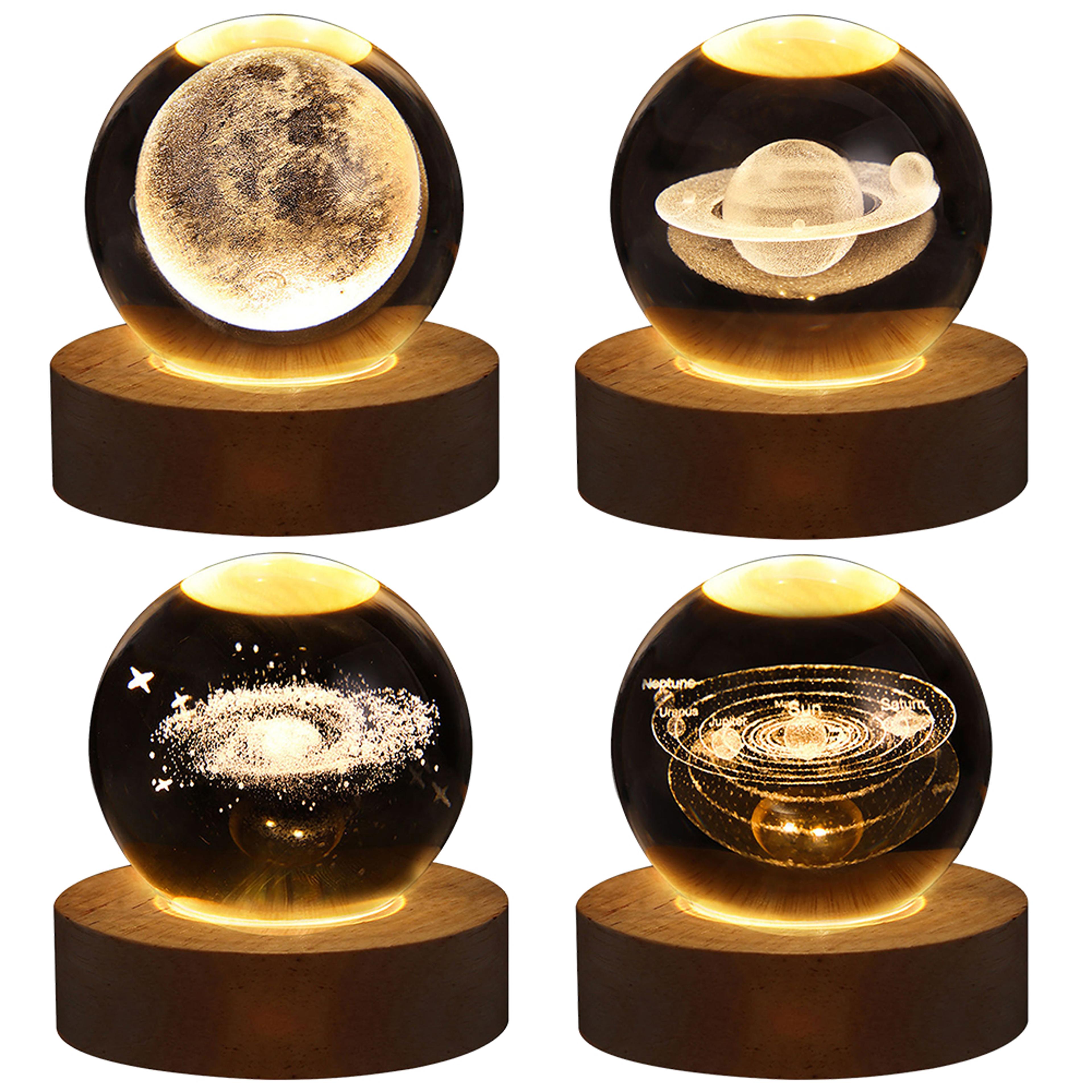 galaxy star projector lamp crystal ball usb table light