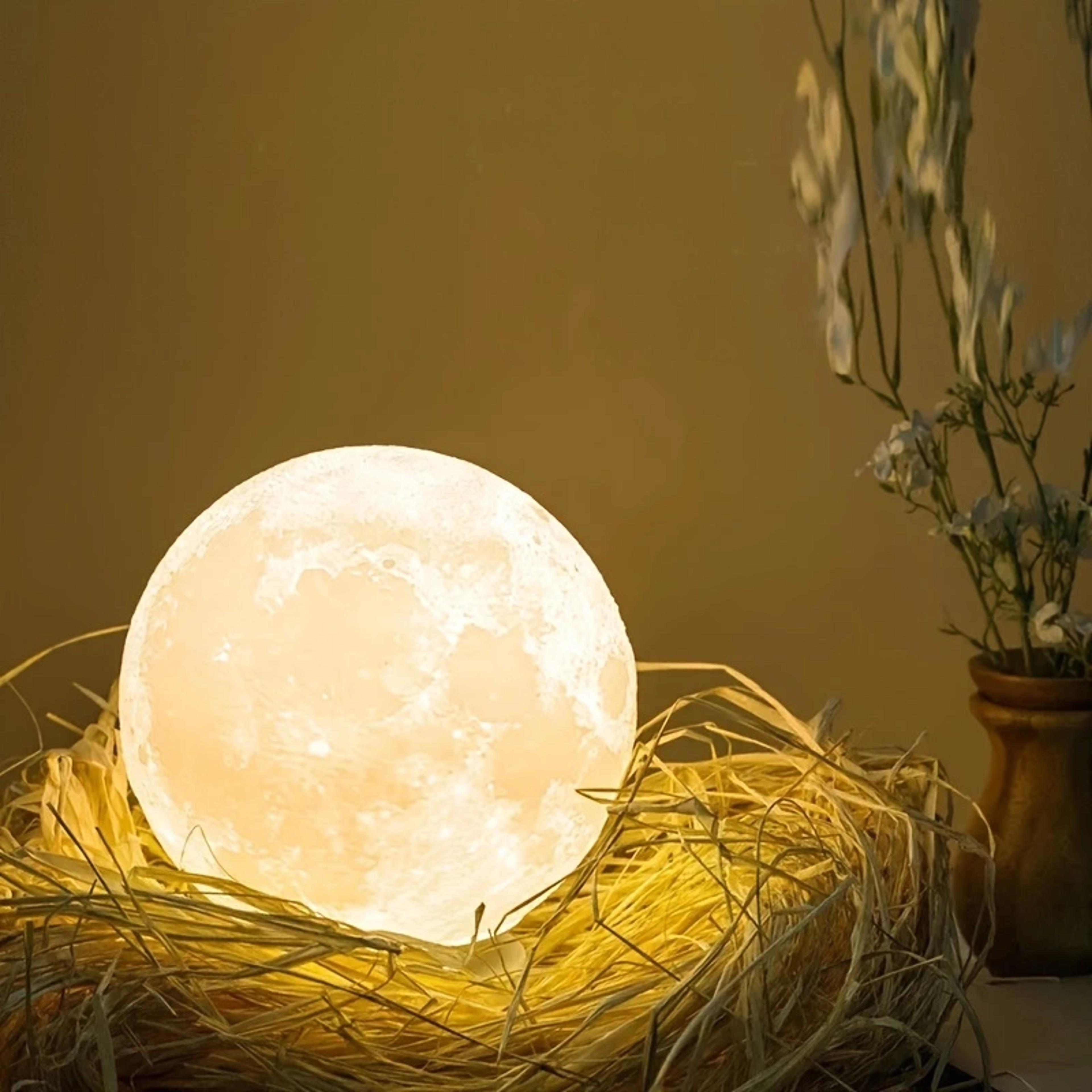printed moon lamp led night light with starry sky glow for bedroom decor gift