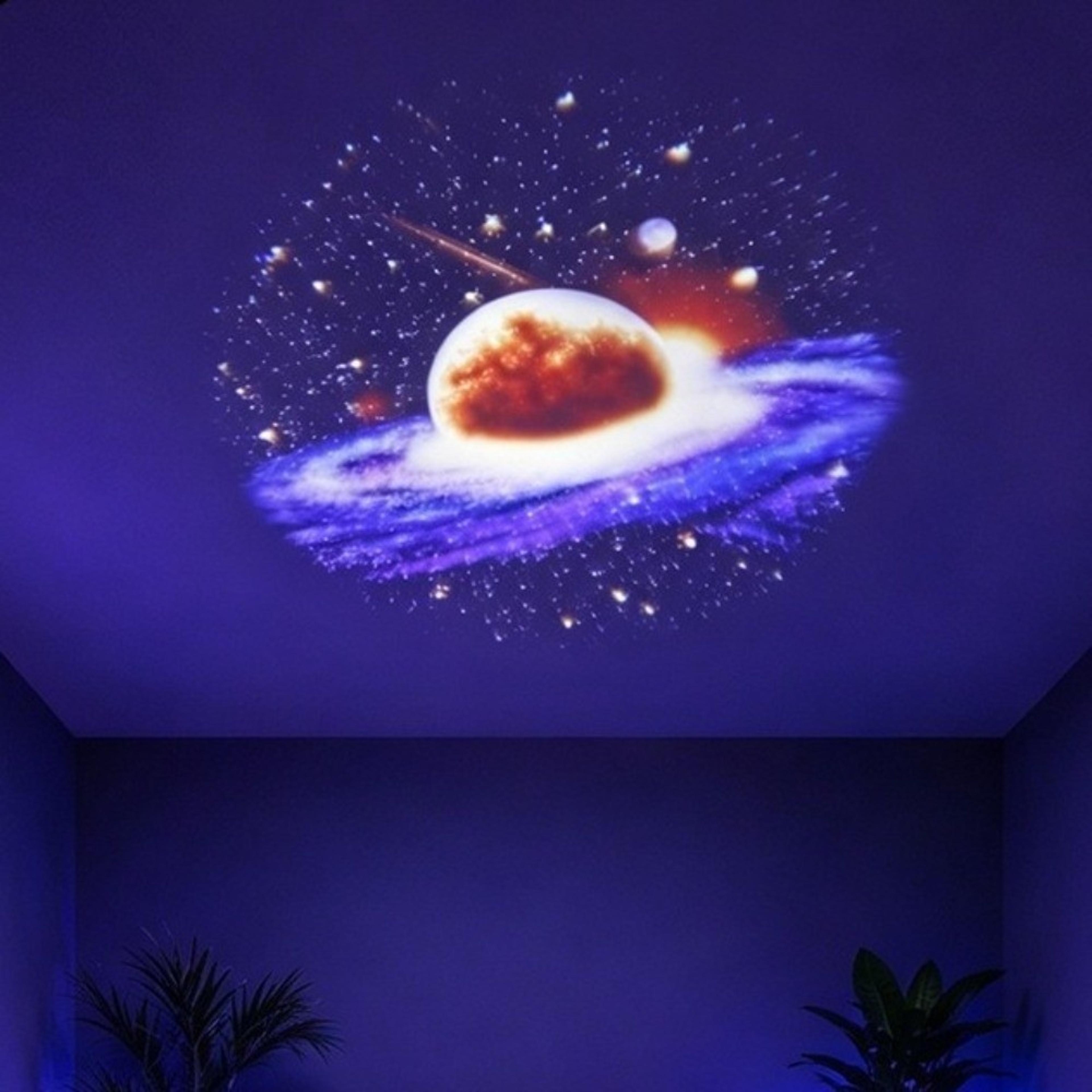 rotating star projector light flexible neck usb night light for bedroom decor