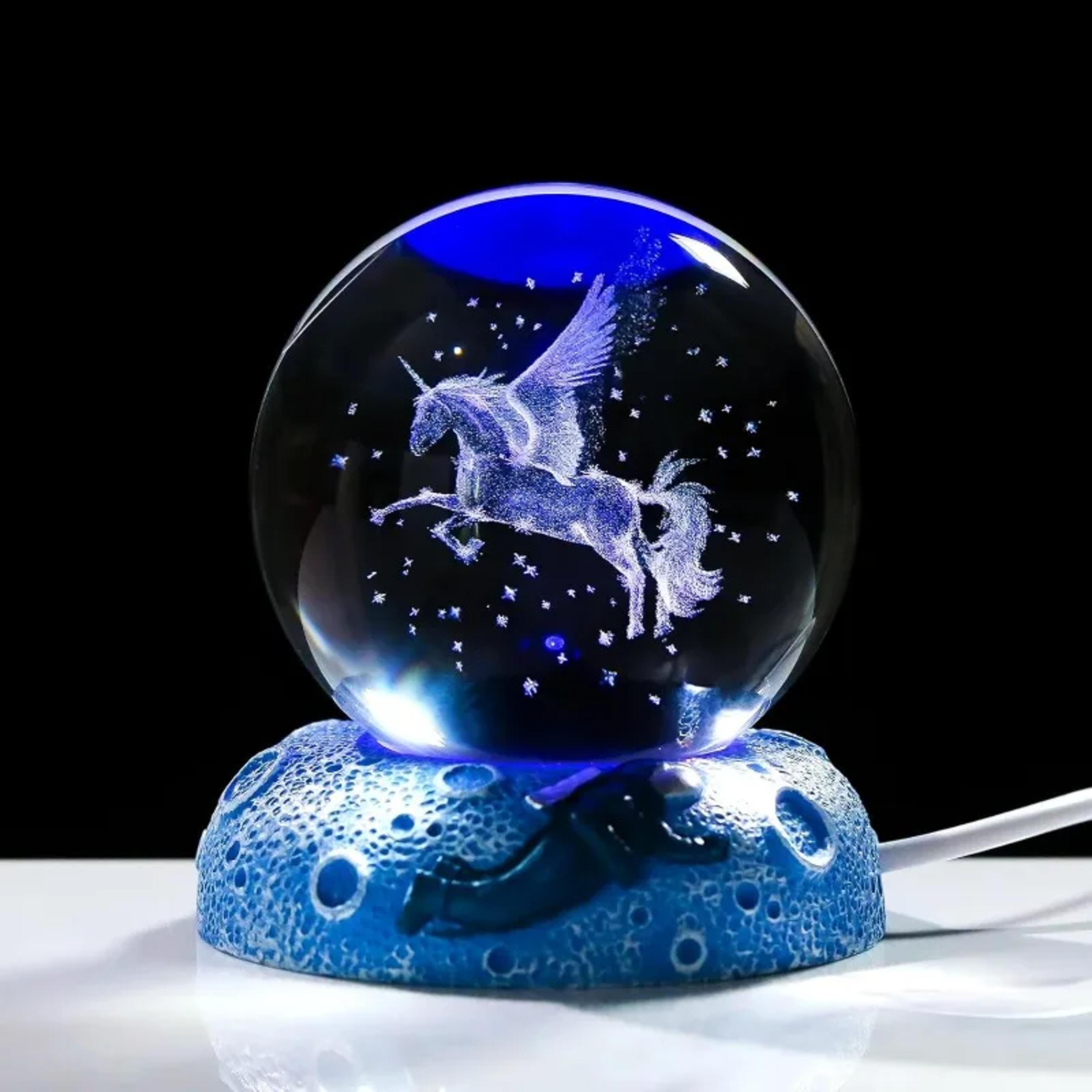 planet crystal ball night light led mood lamp gift decor