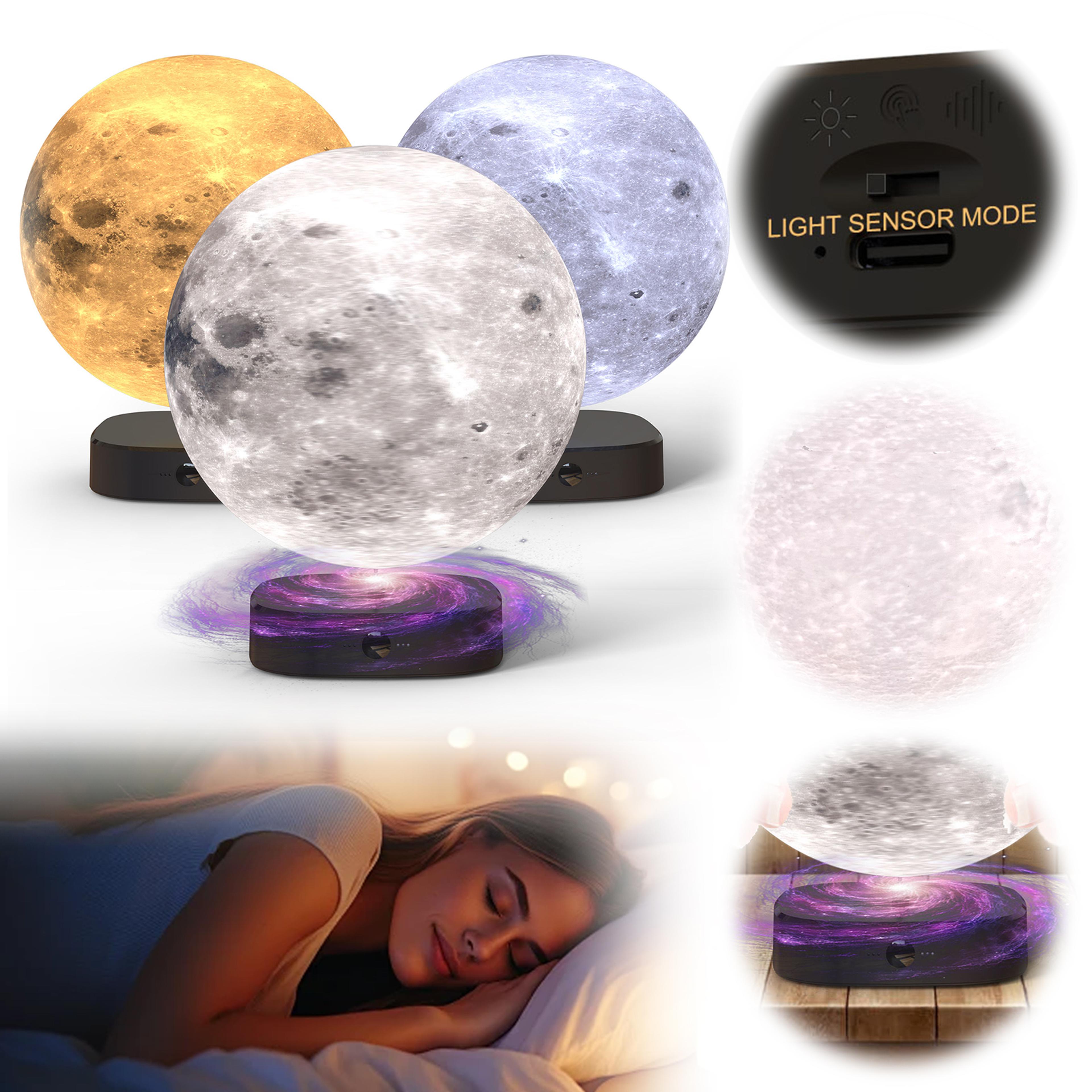print moon lamp night light with adjustable brightness and color modes