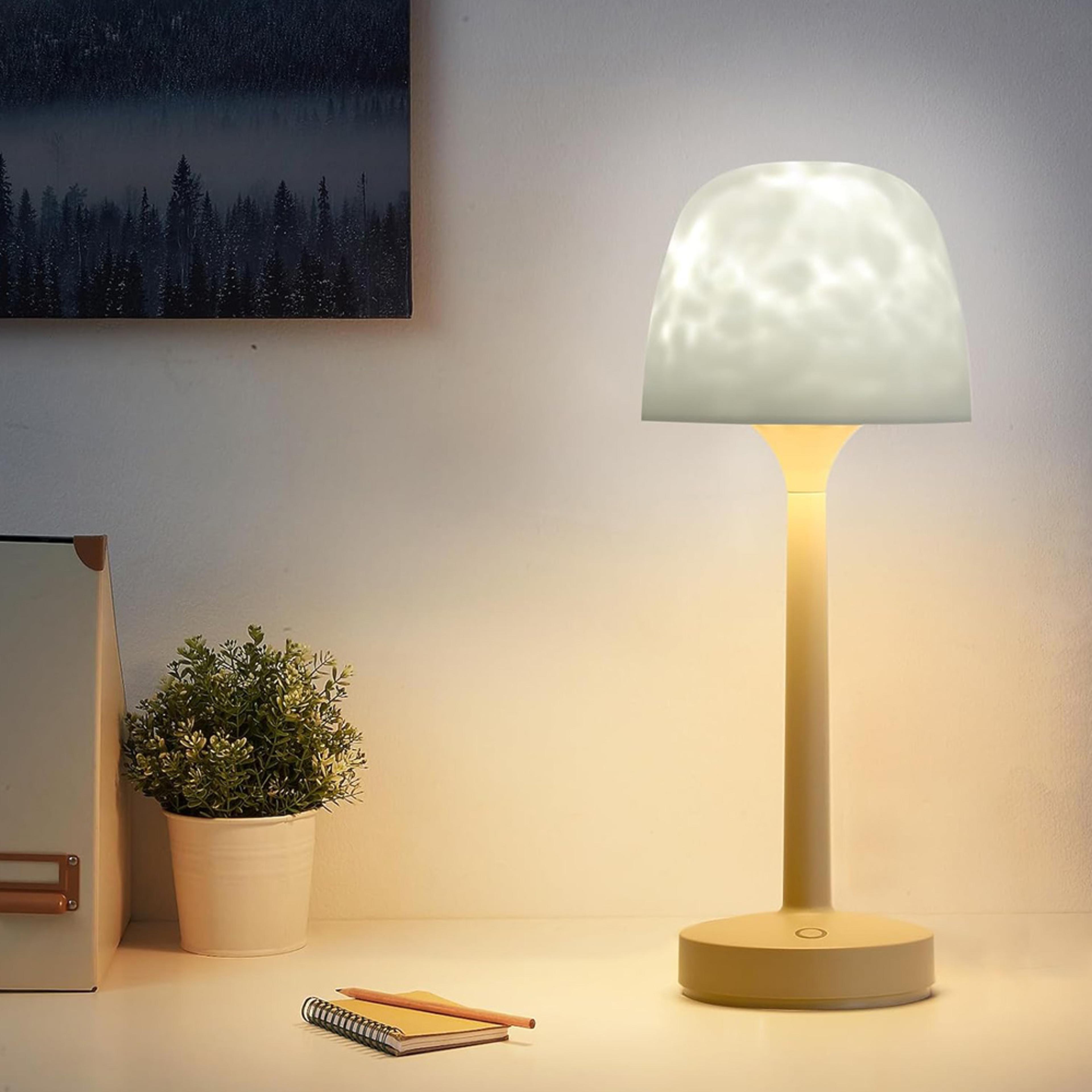 aurora water ripple led projector lamp romantic table light with remote control