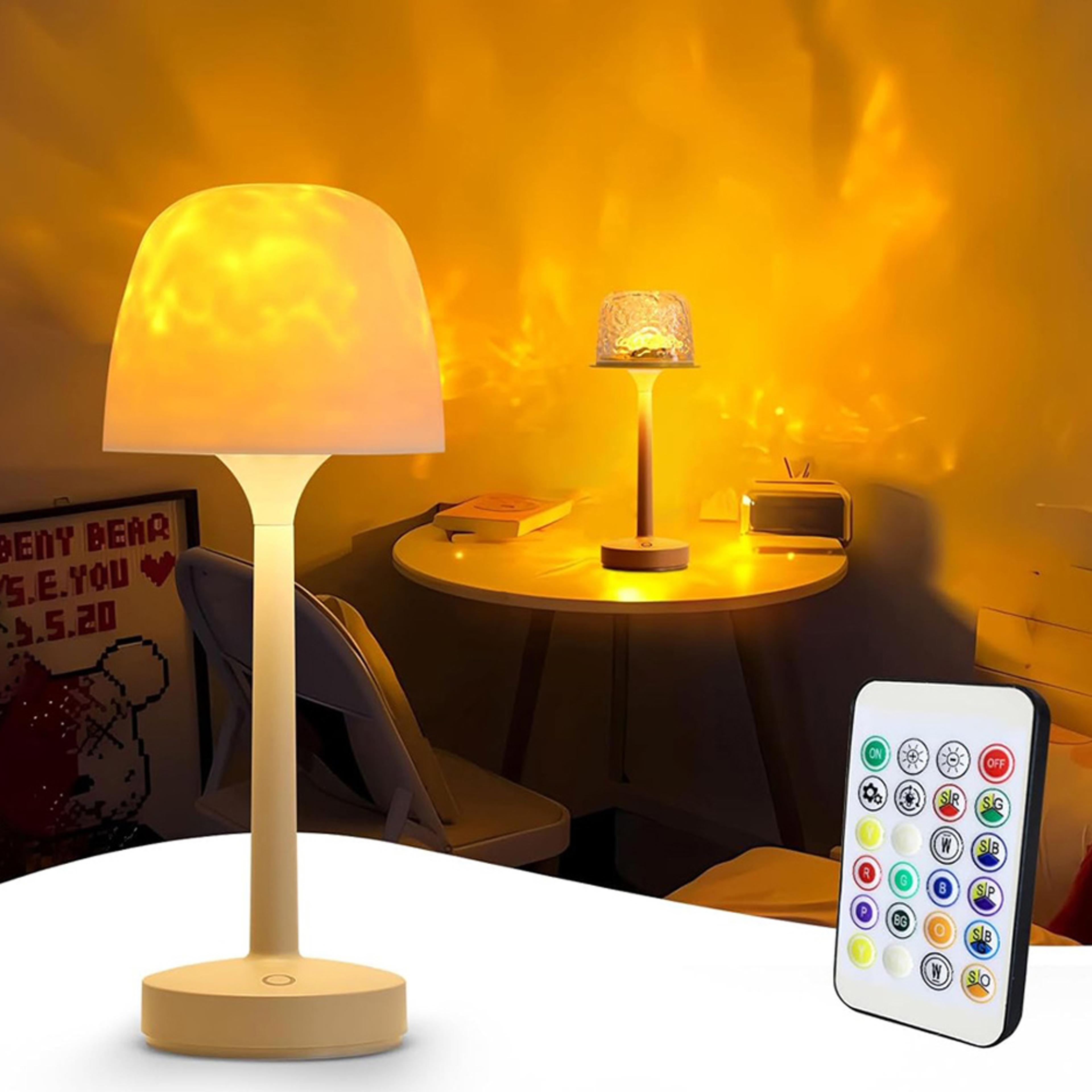 waterproof shower lamp with rgb ocean wave projector remote touch control