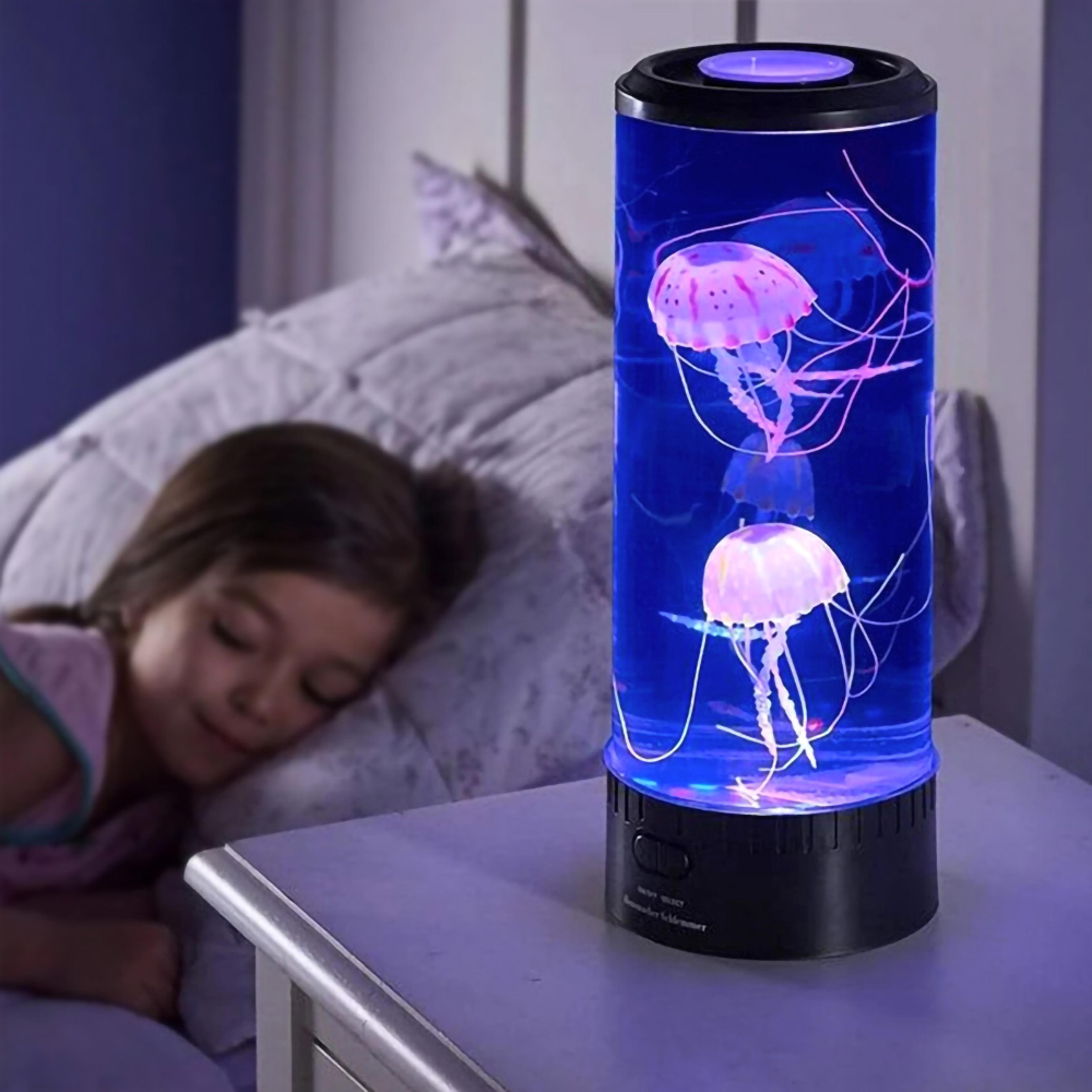 color changing jellyfish lamp night light usb battery powered kids room decor gift