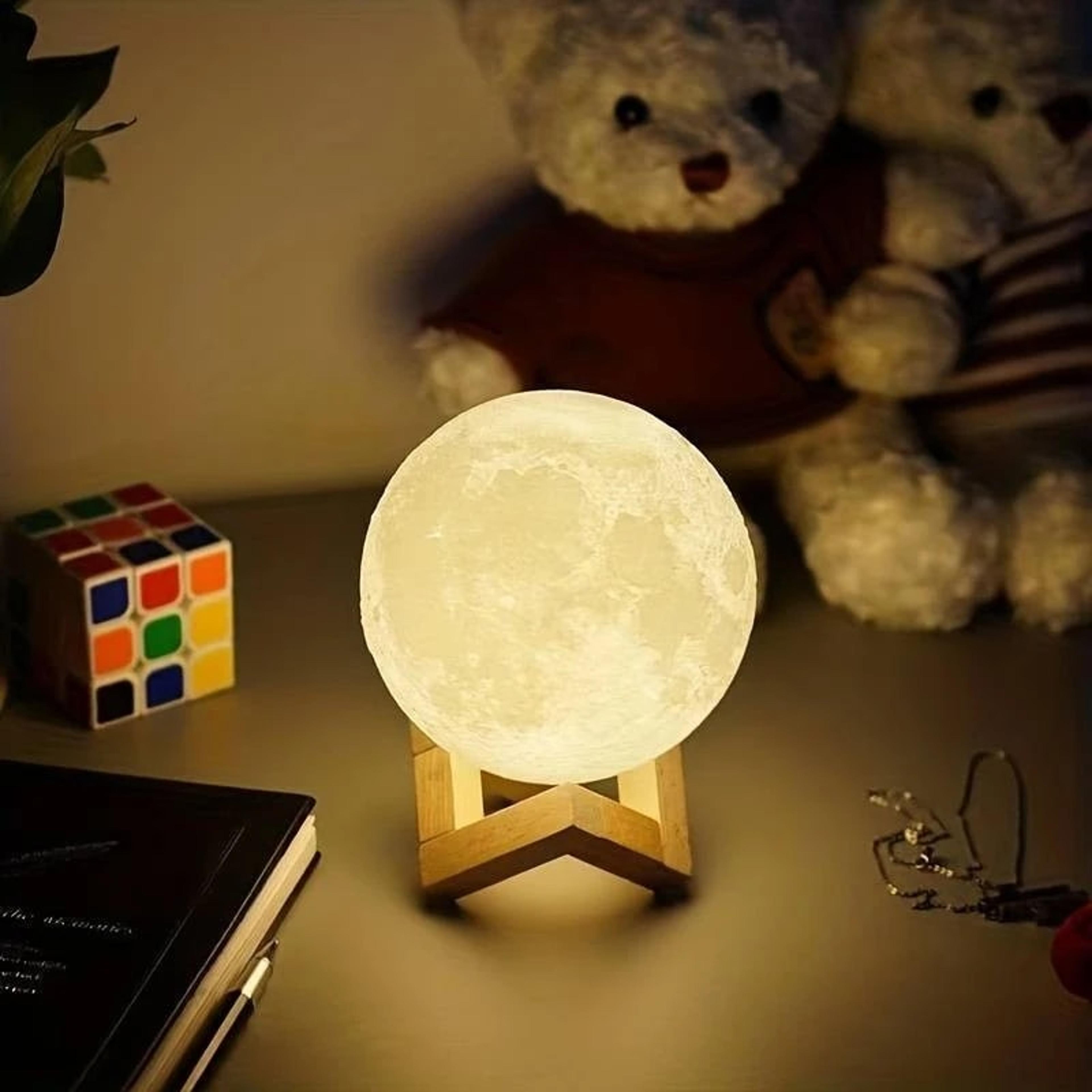 led moon lamp warm light diy moon night light bedroom decoration gift