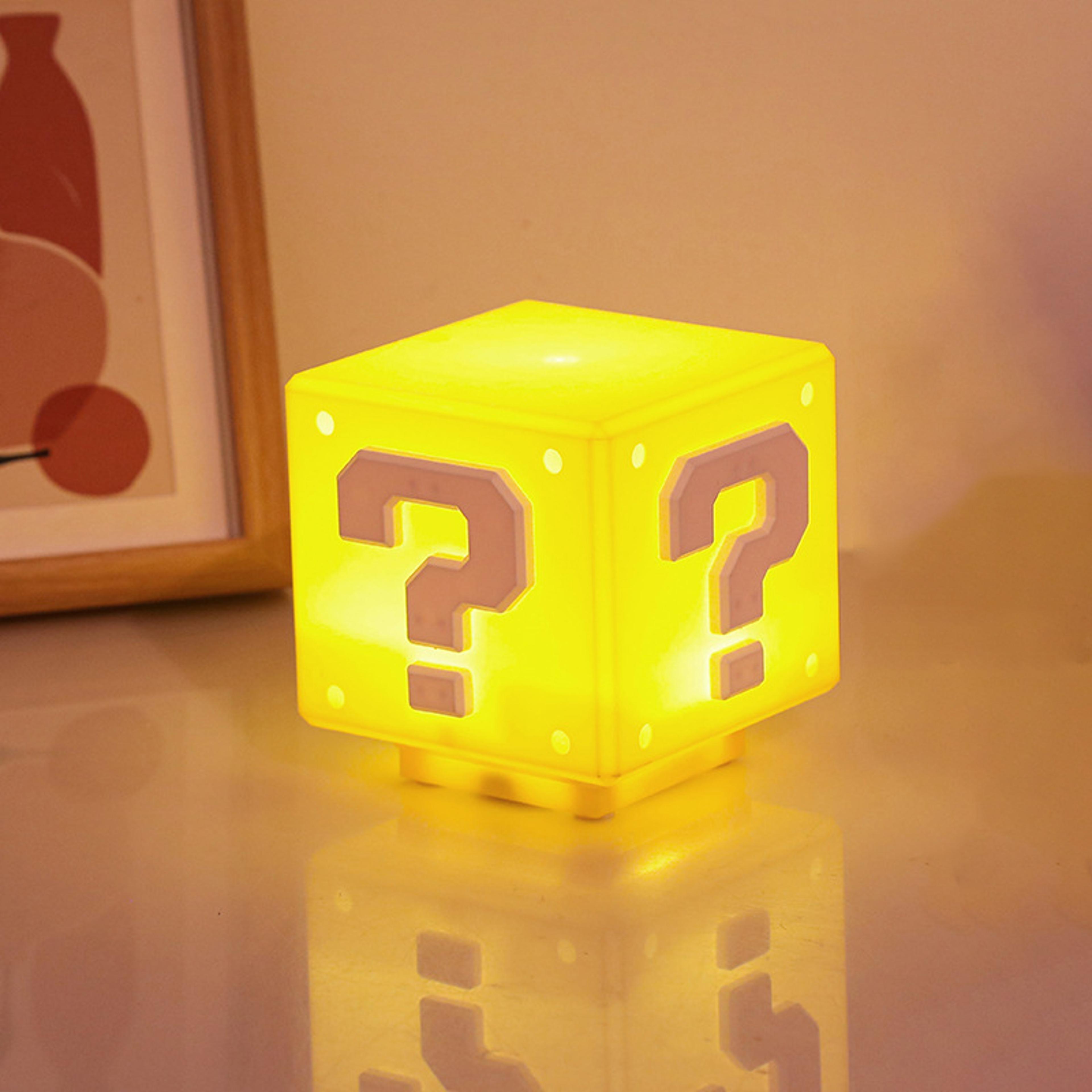 led question mark brick night light with music usb charging desk lamp
