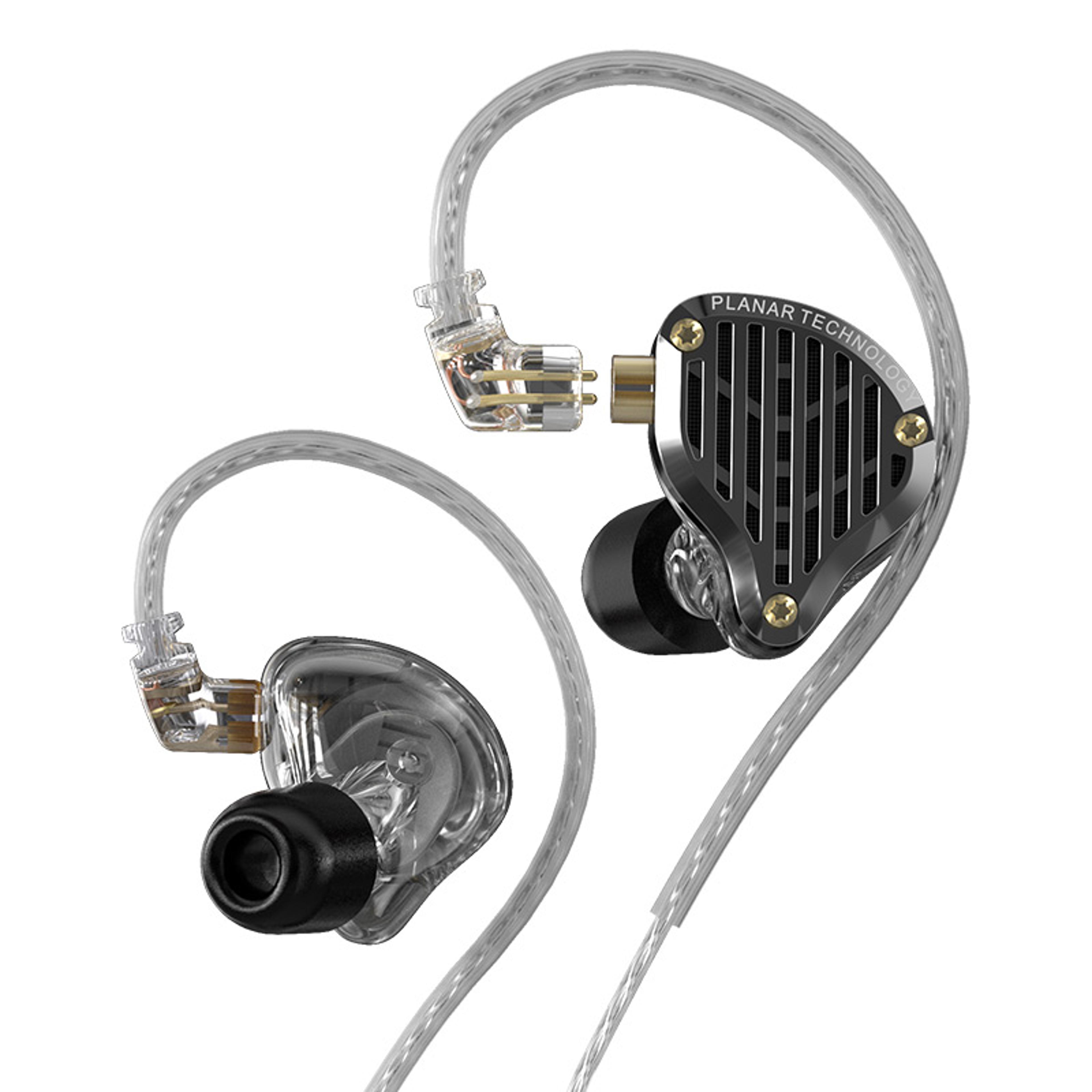 hifi wired earphones with planar driver deep bass monitor earbuds