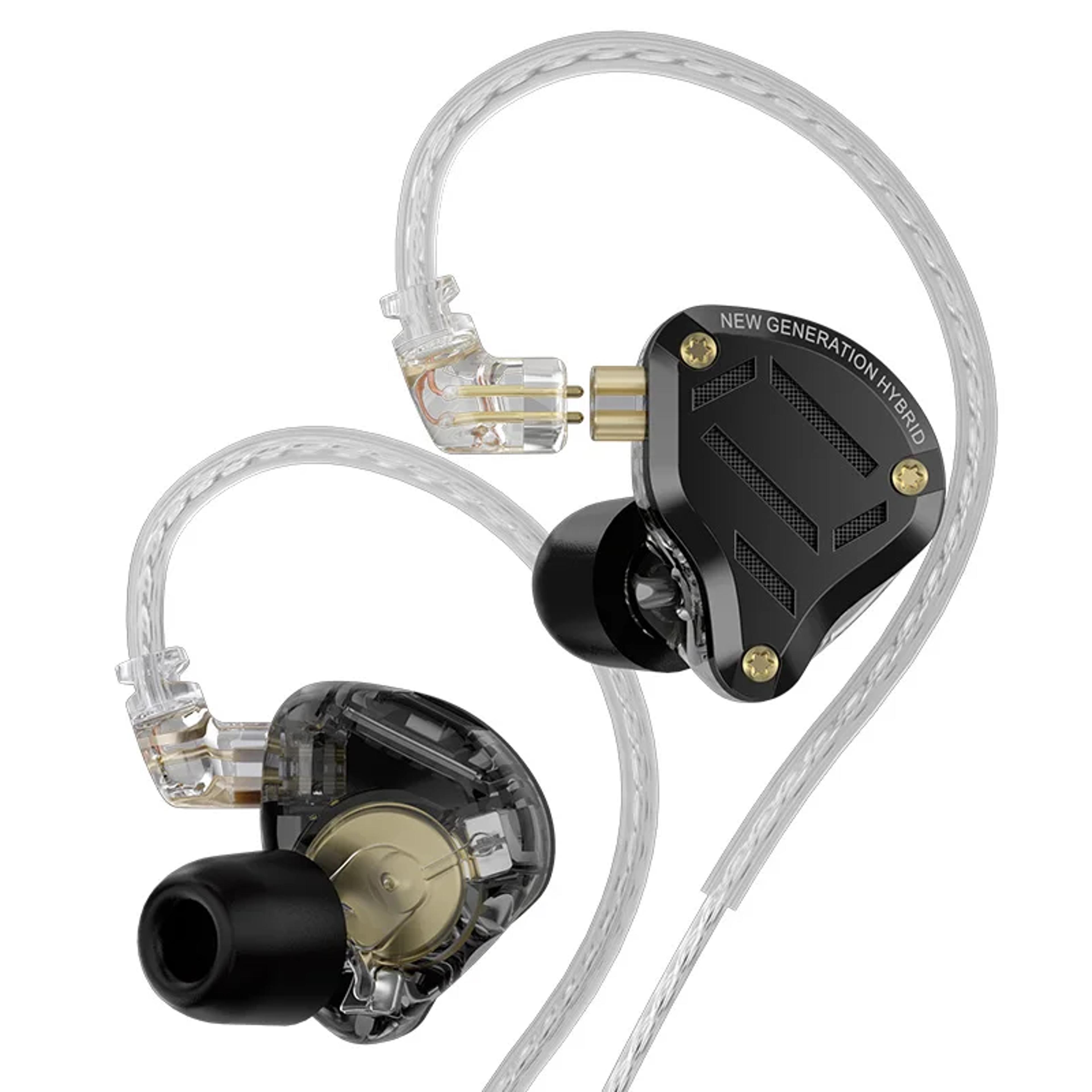 hifi metal in ear earbuds with bass tuning switch and detachable cable