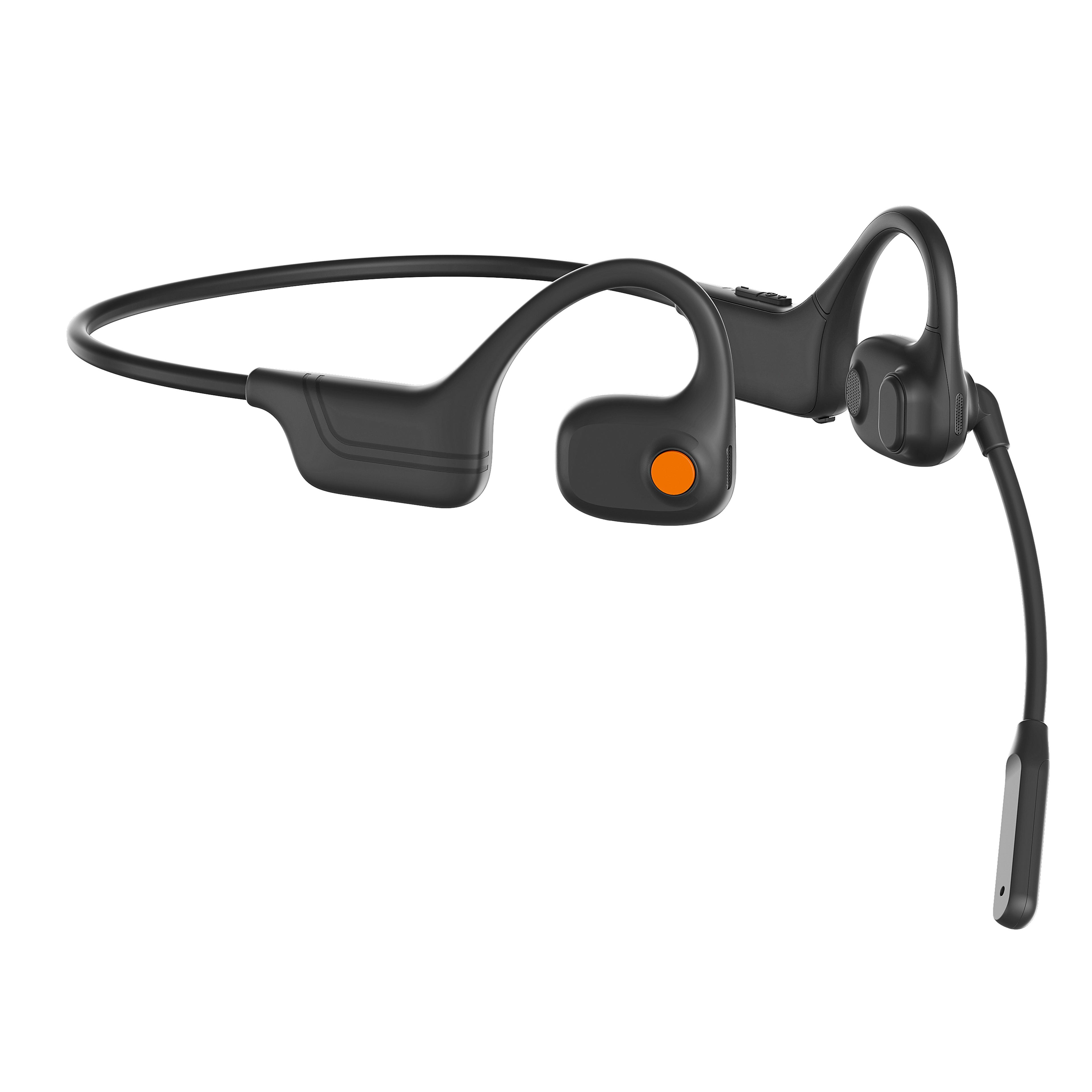 wireless air conduction bluetooth headset with hifi sound quality and noise reduction microphone