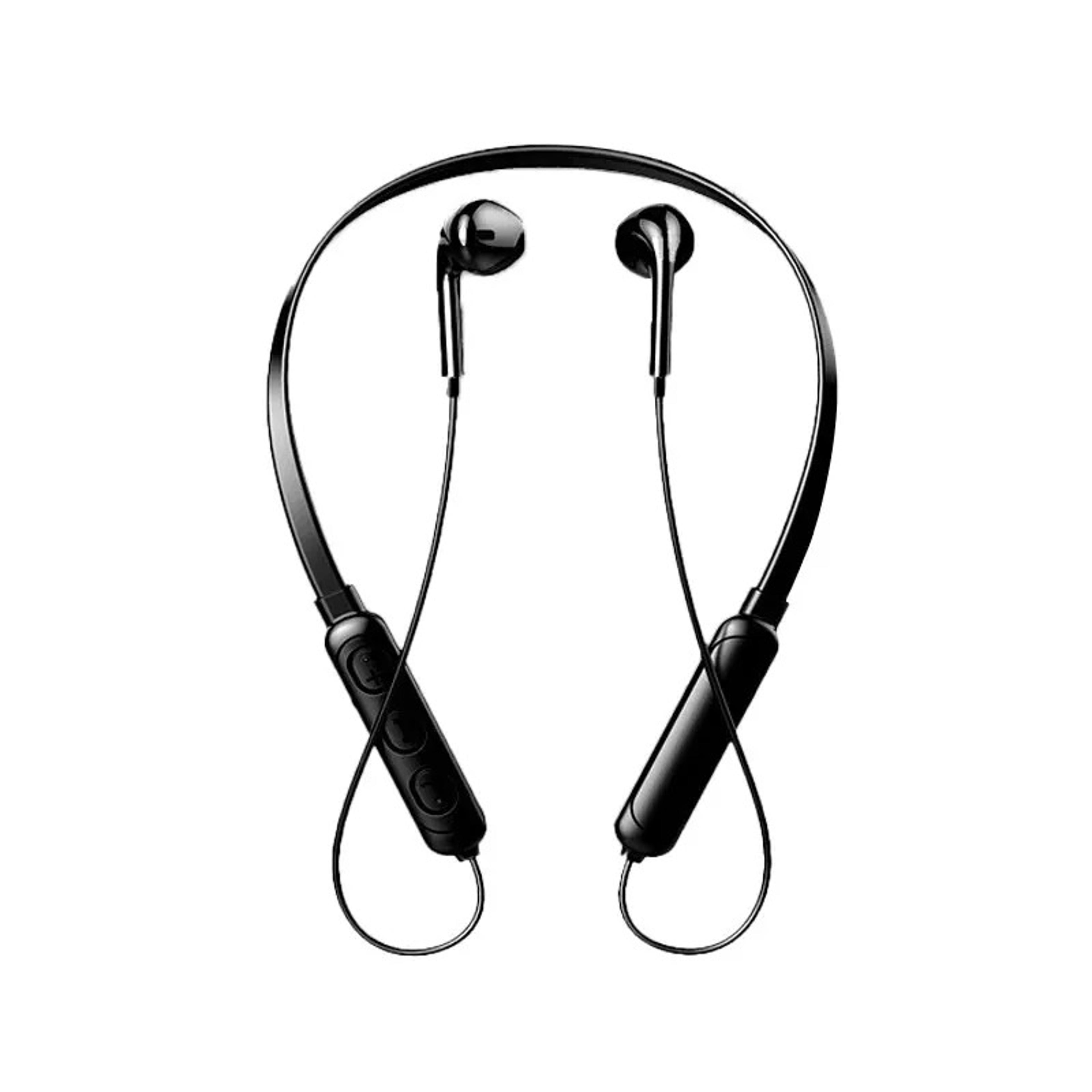 wireless bluetooth neckband headset with noise reduction stereo sound and sports microphone