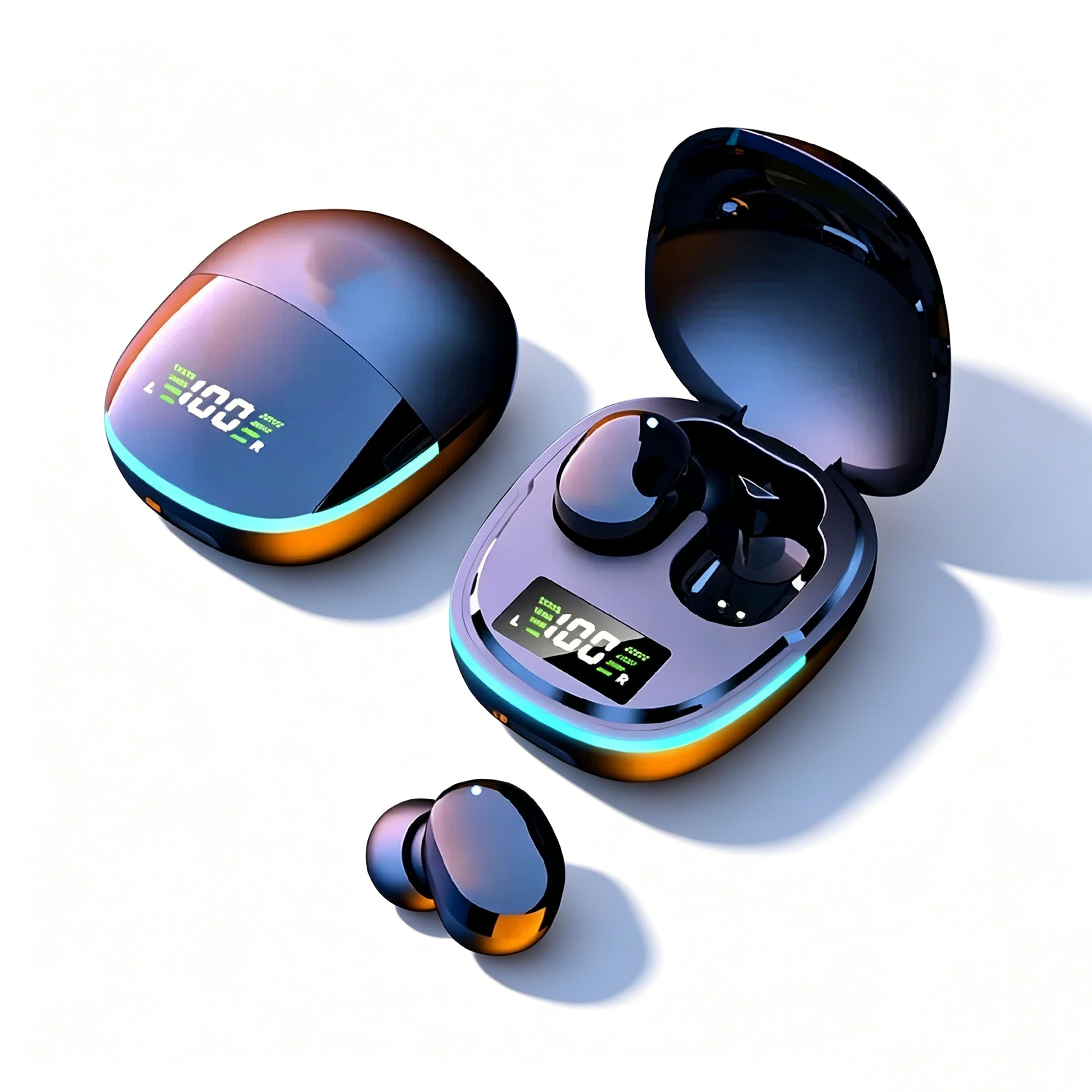 tws wireless earbuds bluetooth 5.3 sport headphones with mic