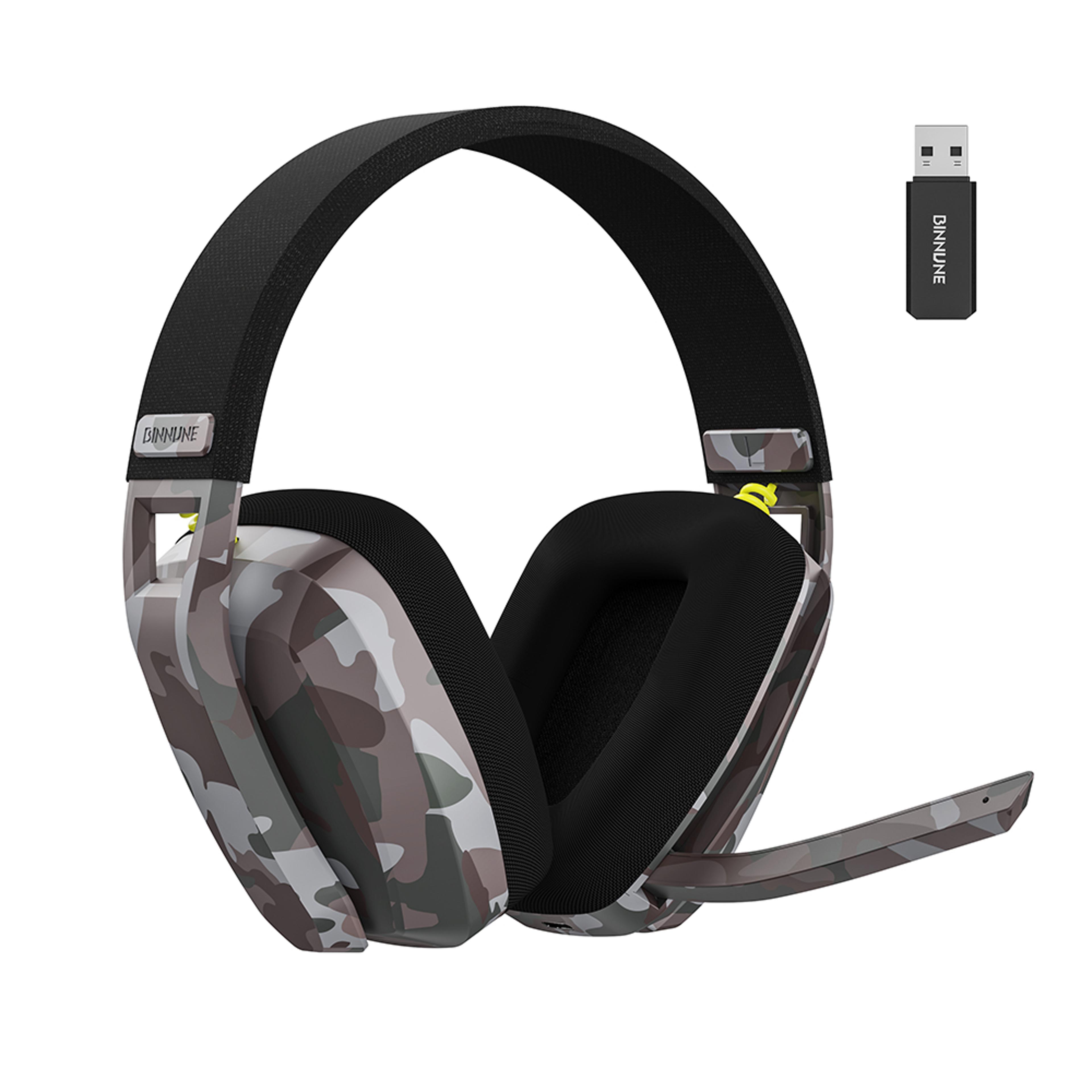 wireless gaming headset with mic bluetooth headphones for ps5 ps4 pc mac