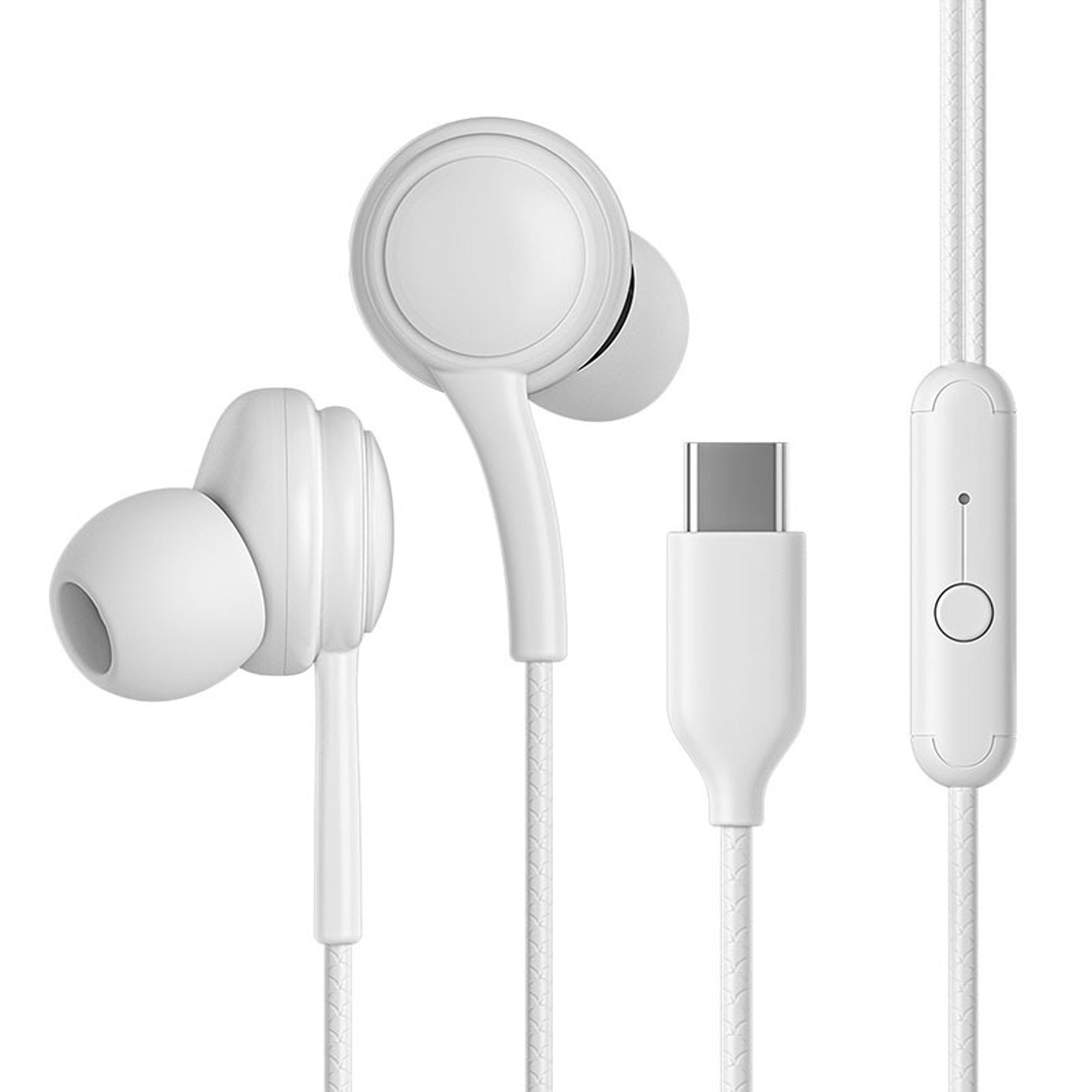 type c wired earphones with in line mic high quality headset