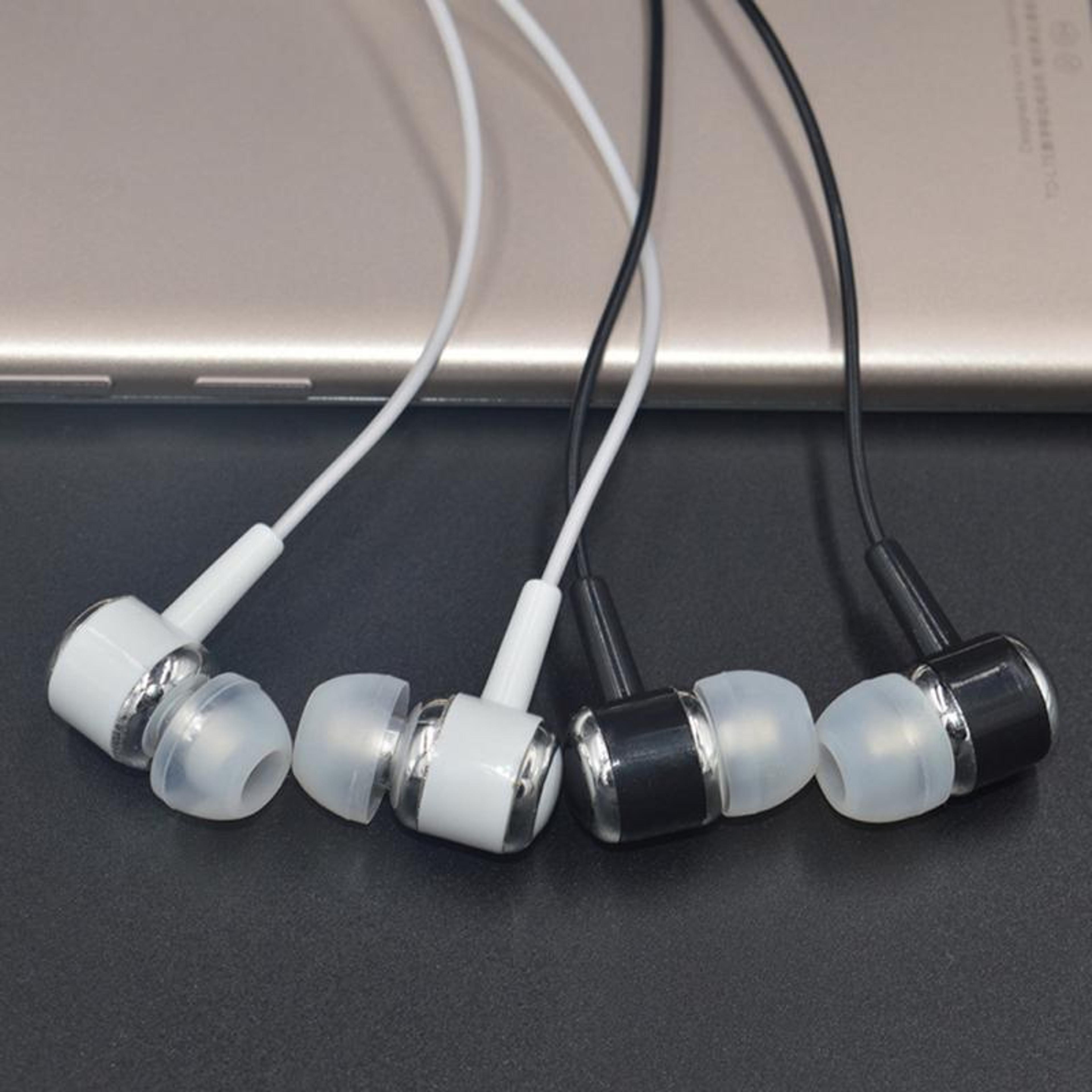 stereo in ear earphones with deep bass sound and mic control