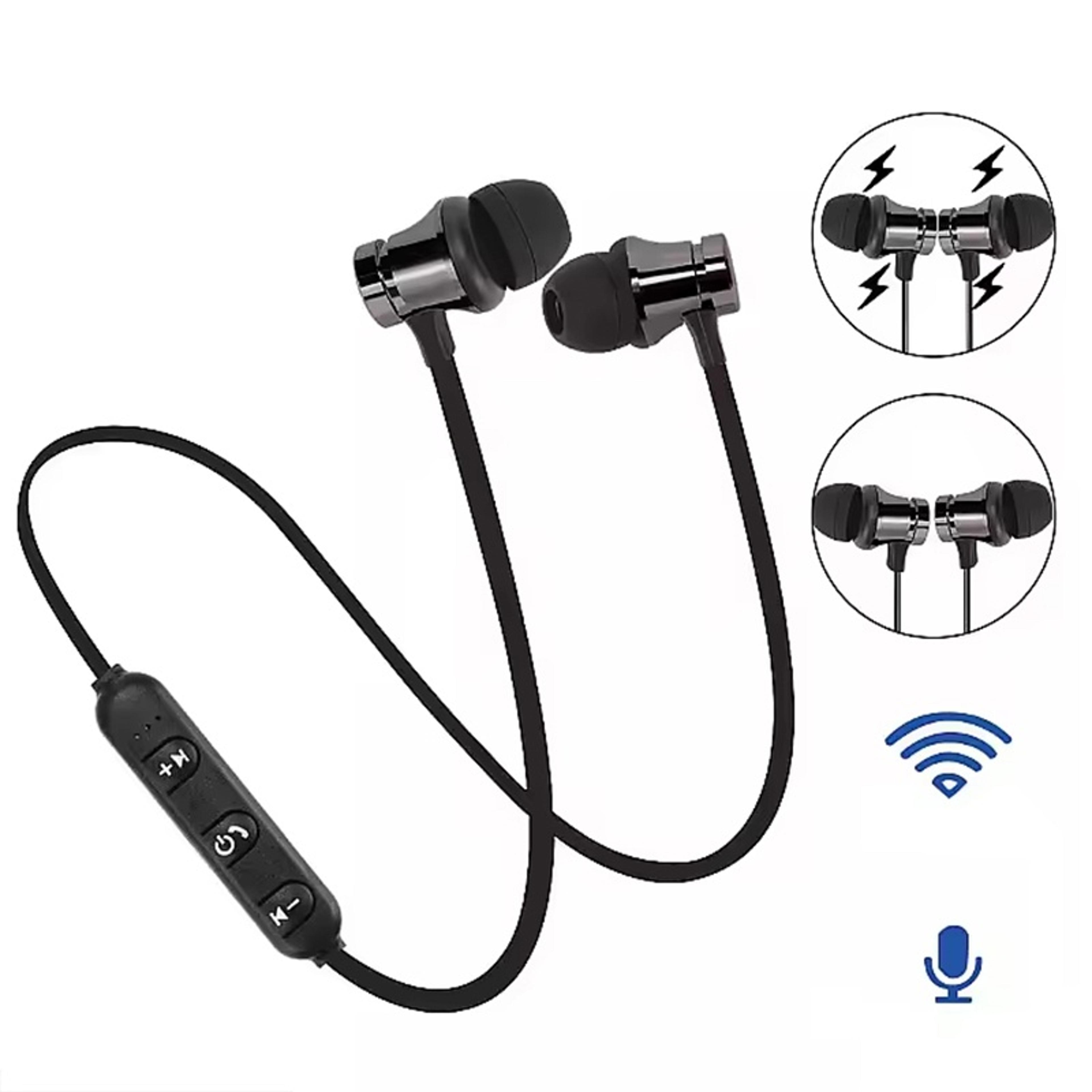 stereo magnetic neckband wireless earphones with hd sound for gym and daily use