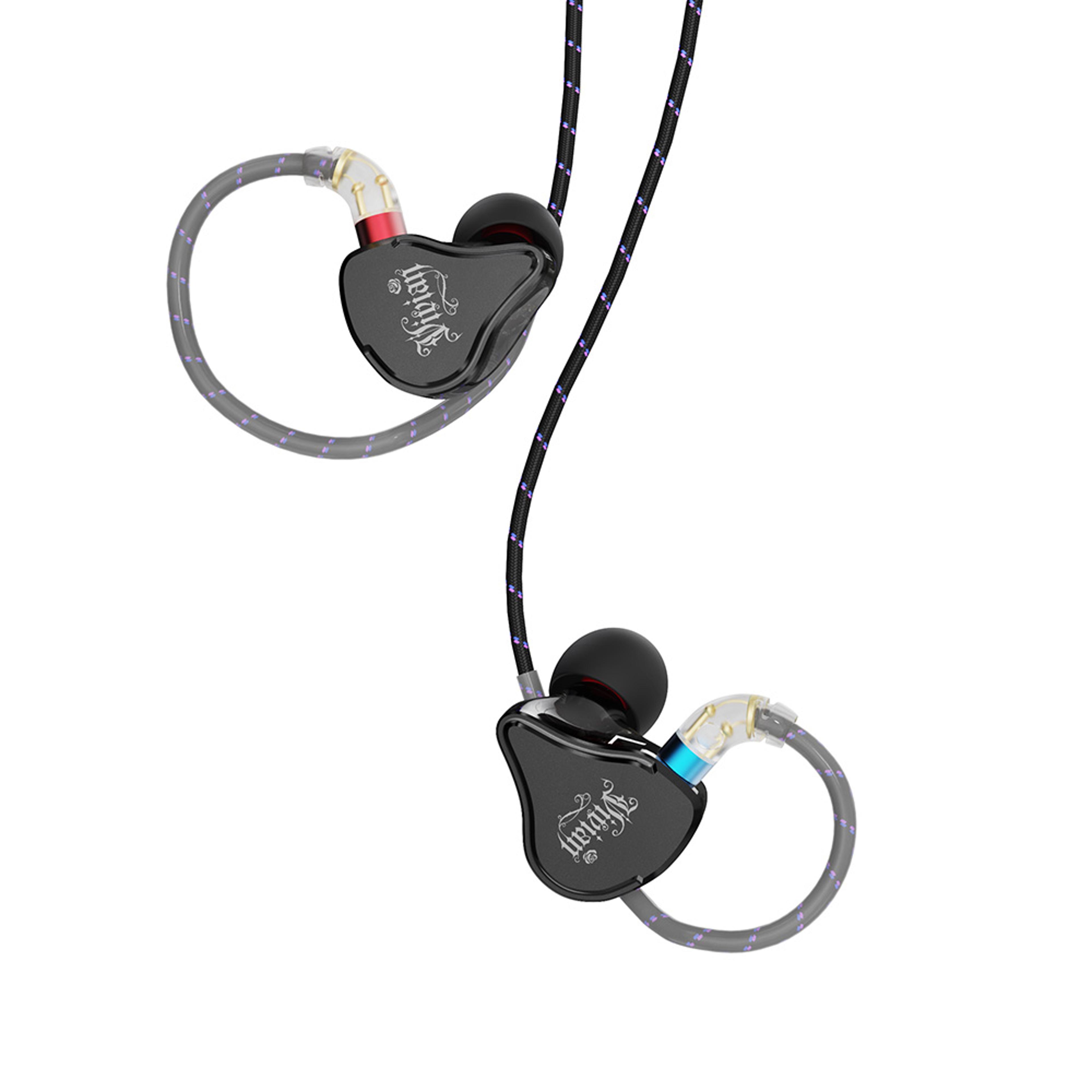 dynamic dual magnetic driver gaming earphones with detachable cable