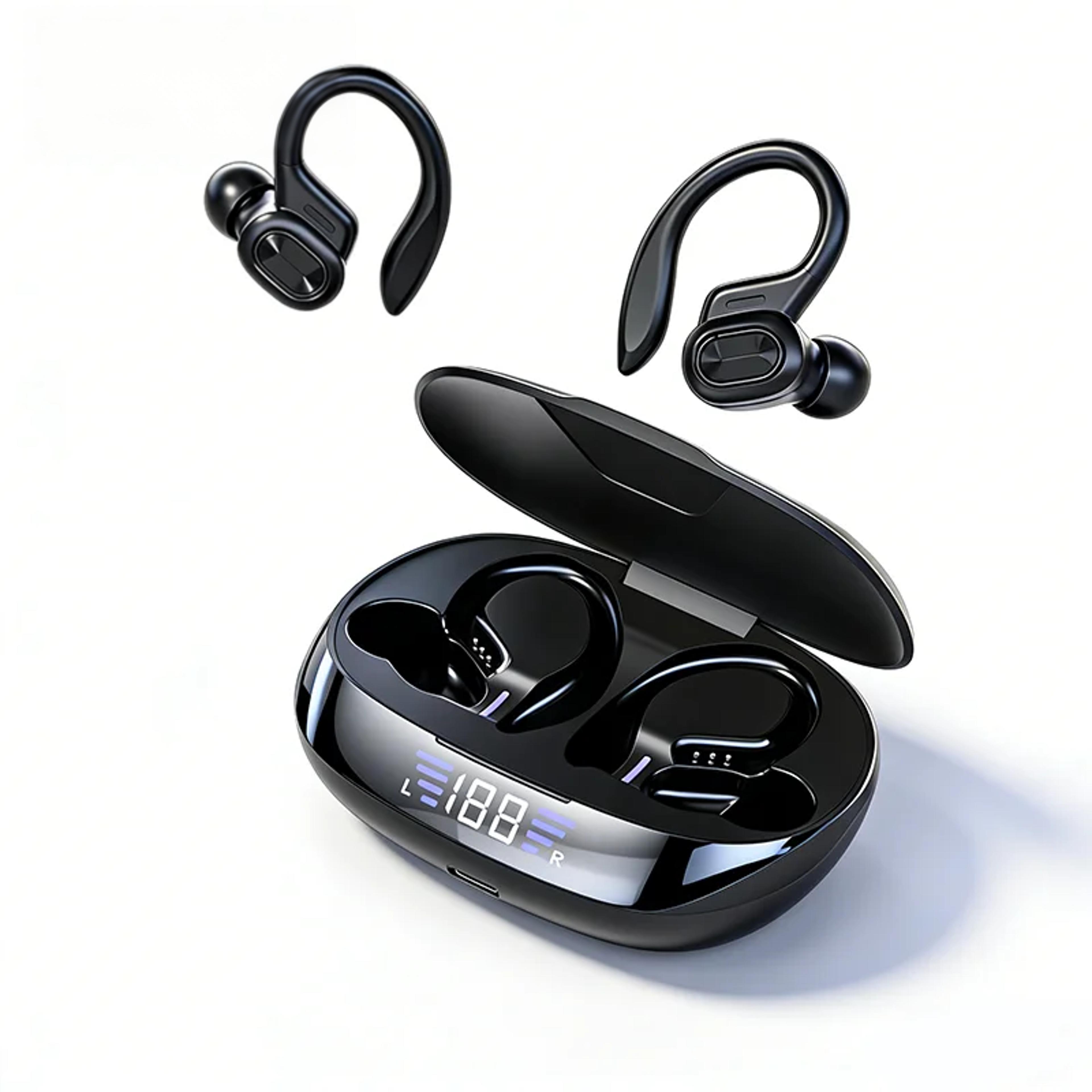 open ear bluetooth sports headphones hifi stereo ear hook wireless earbuds
