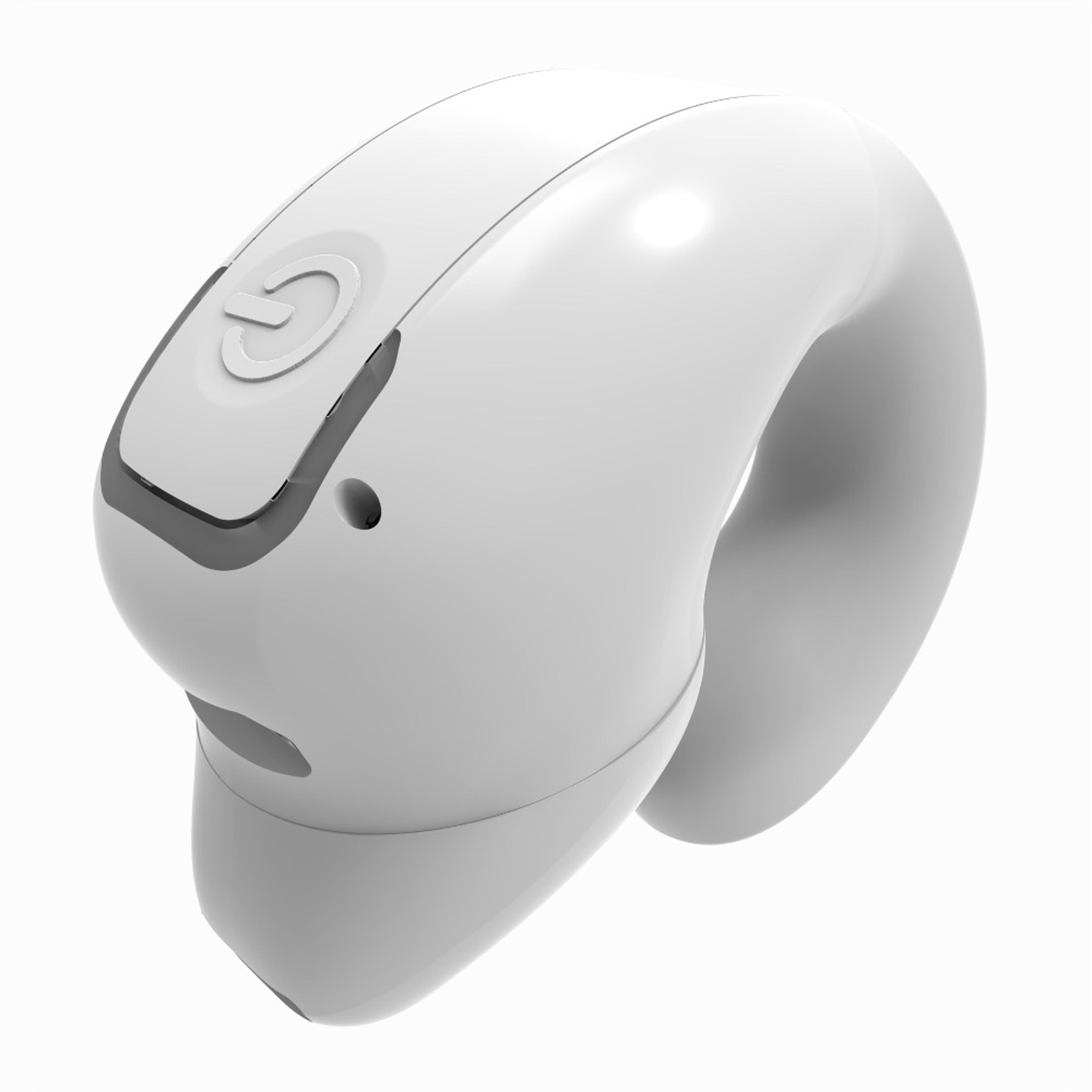 single ear bluetooth wireless headset with mic waterproof noise canceling lightweight earphone