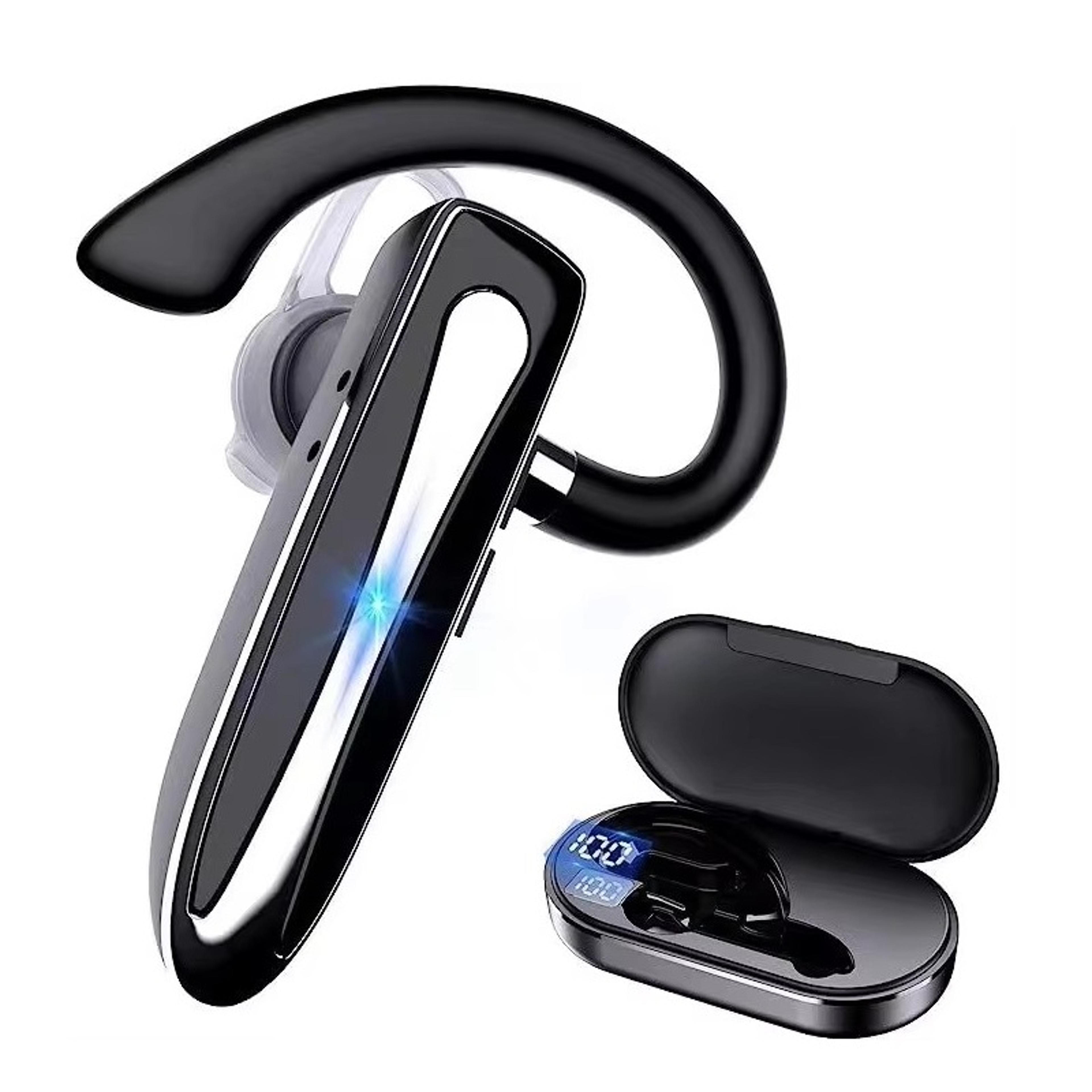 wireless bluetooth business headset with dual mic noise cancellation for drivers