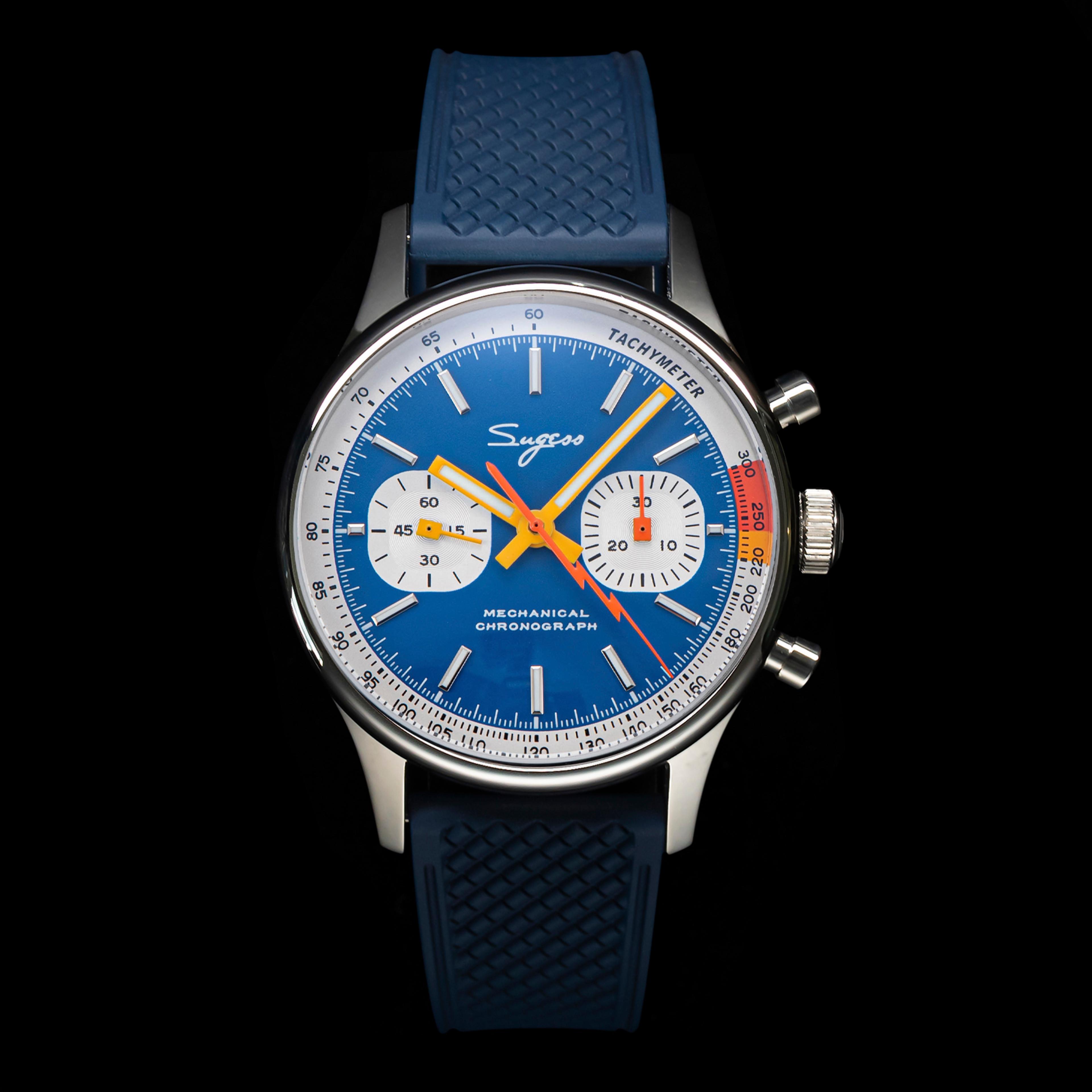 pilot watch seagull movement mechanical chronograph sapphire crystal military racing watch