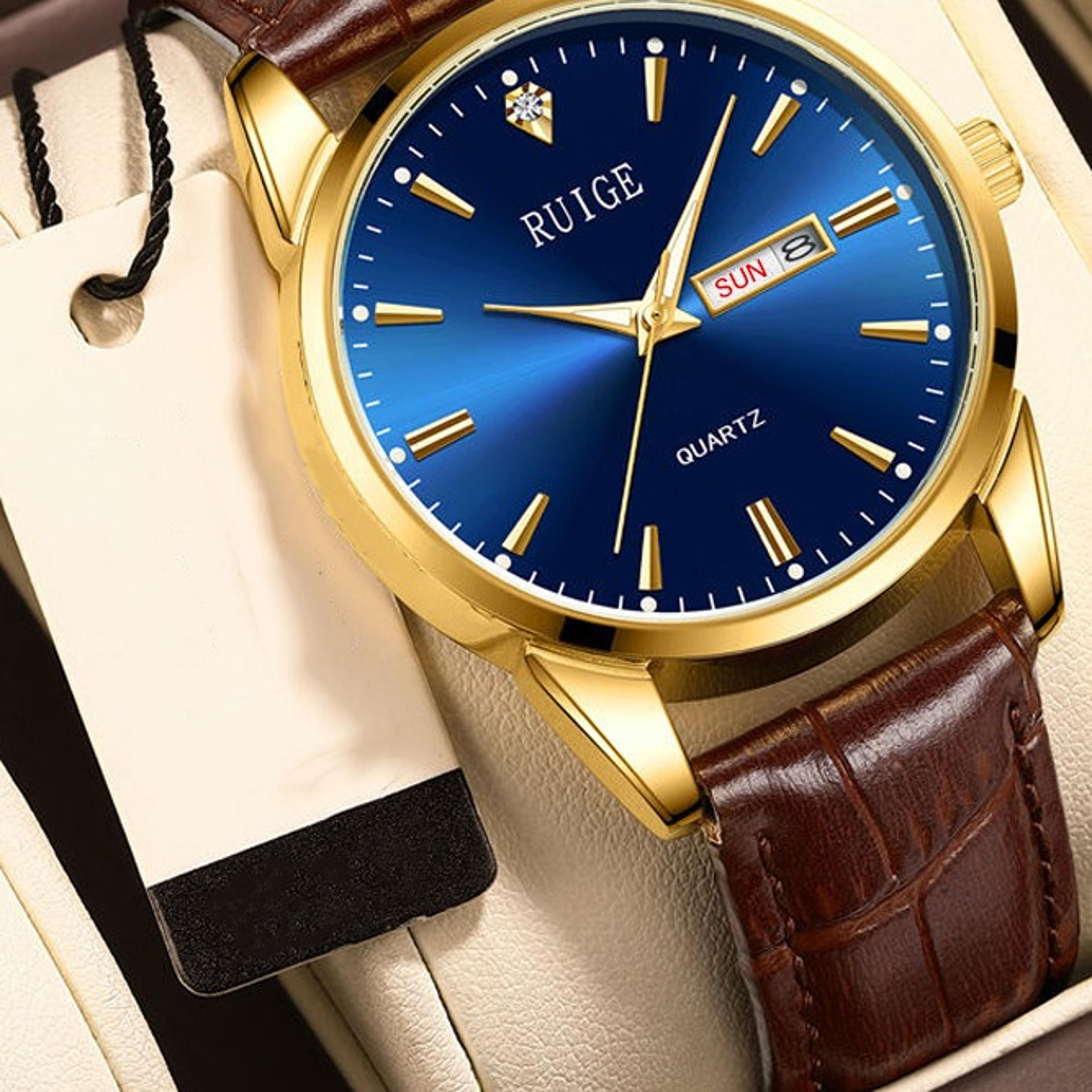 minimalist mens calendar watch classic waterproof casual belt style wristwatch